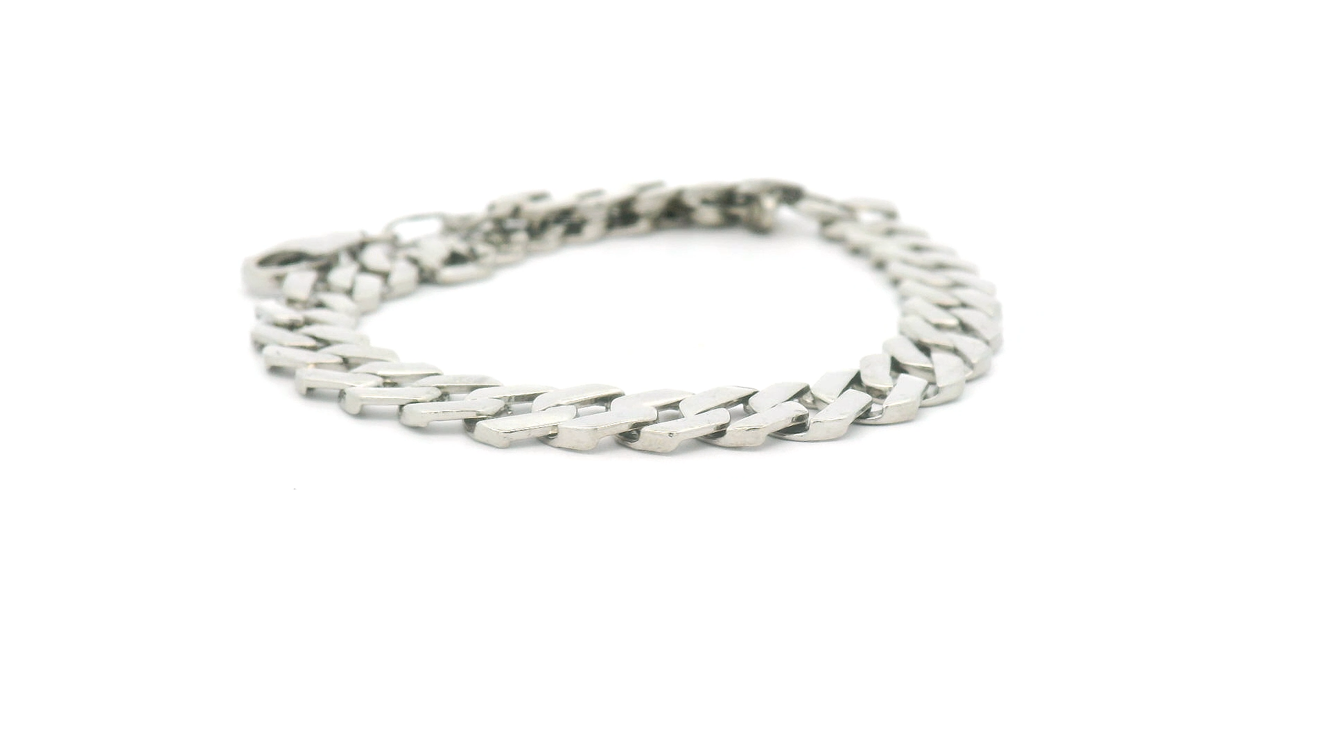 Stylish Silver Chain Bracelet for Gents