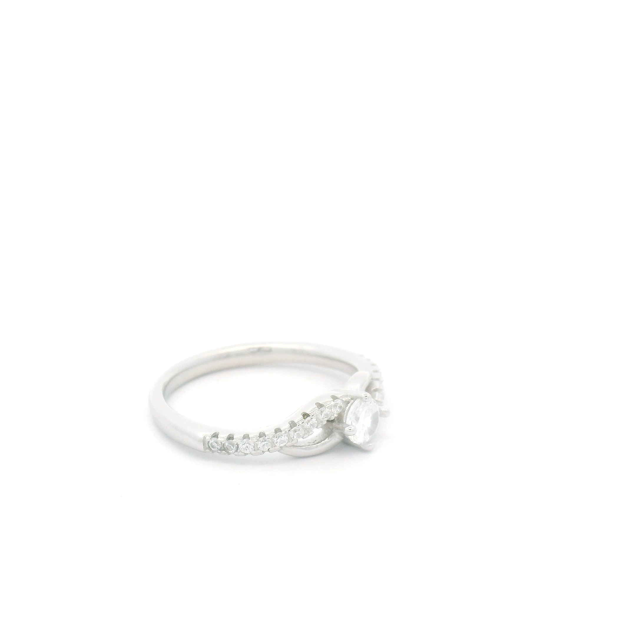 Twisted 925 Pure Silver Ring