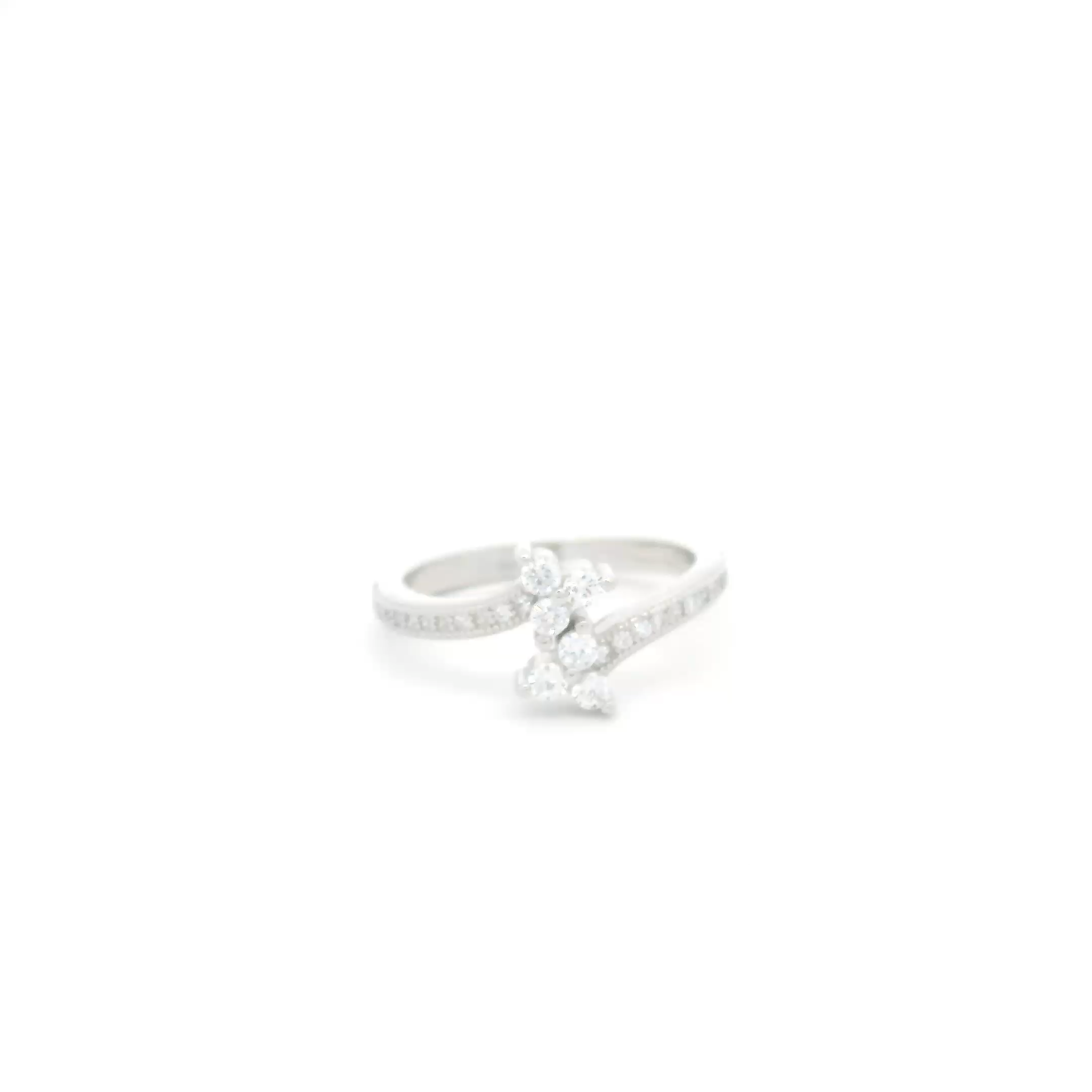 925 Silver Diamond Ladies Ring