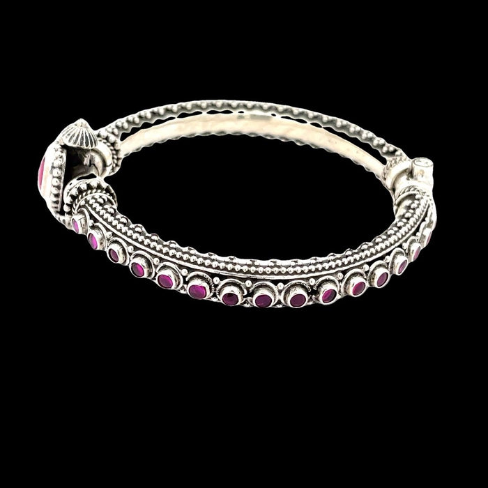 Elegant 92.5 Silver and Ruby Kada