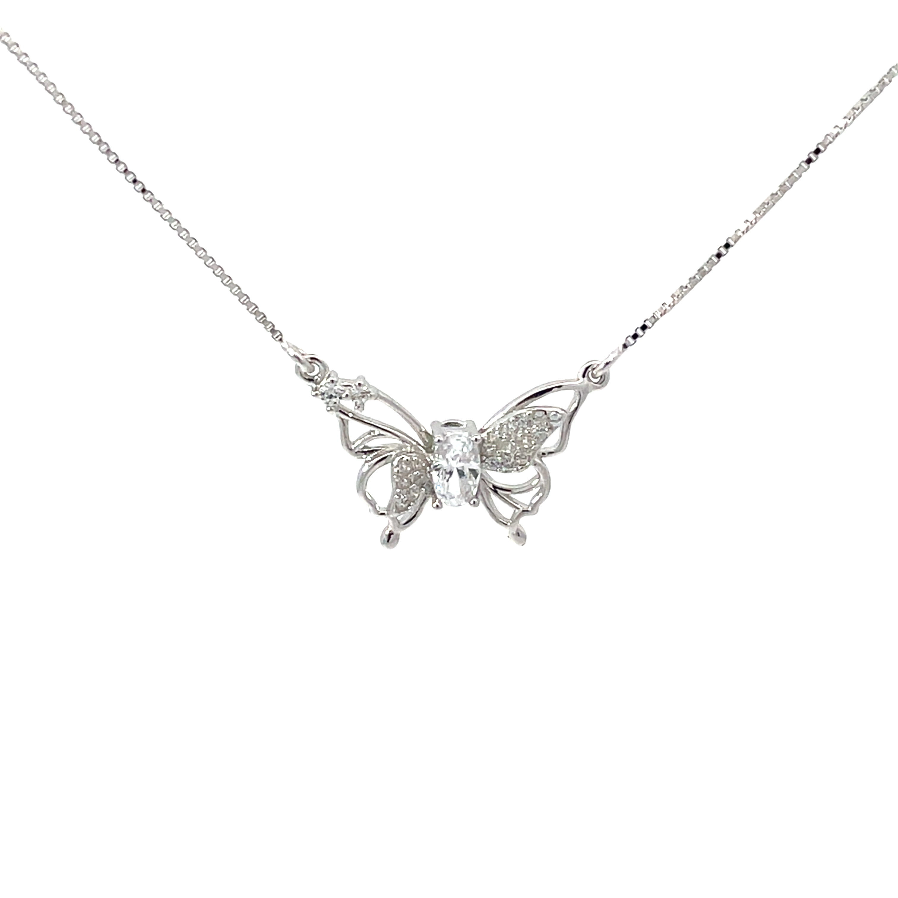 Elegant Butterfly Pendant Chain