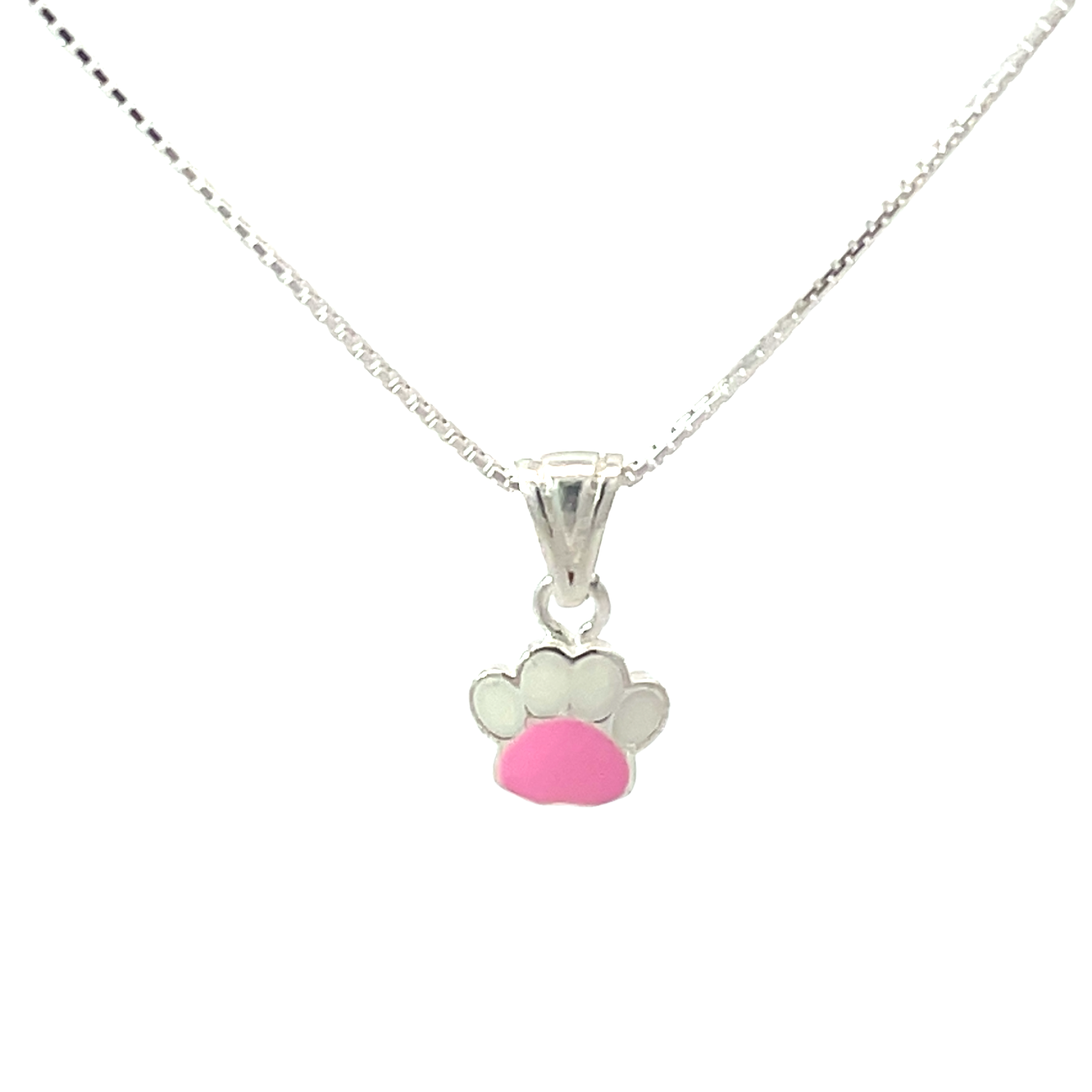 Charming Paw Print Pendant chain