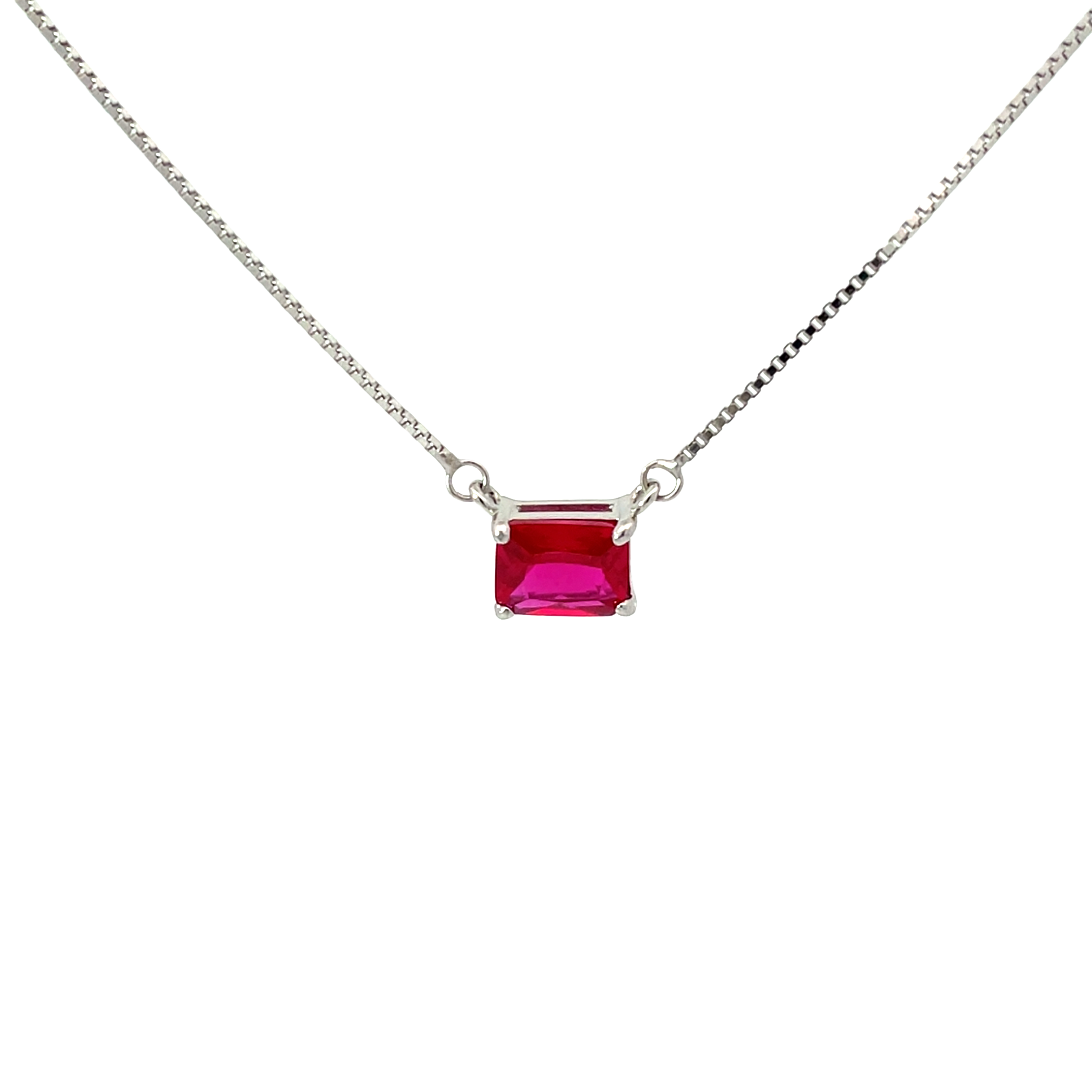 Elegant Ruby Pendant chain