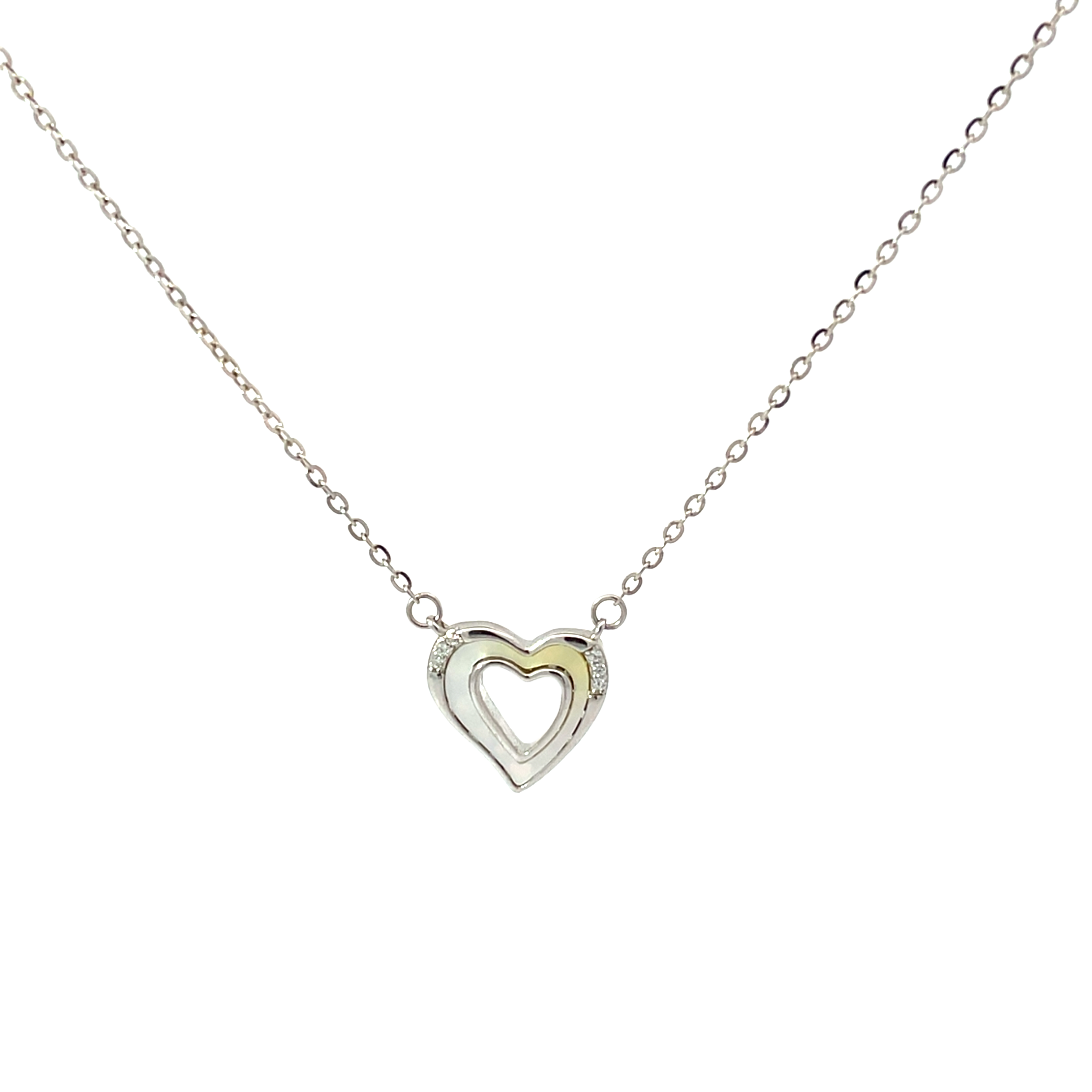 Elegant Heart Pendant Chain
