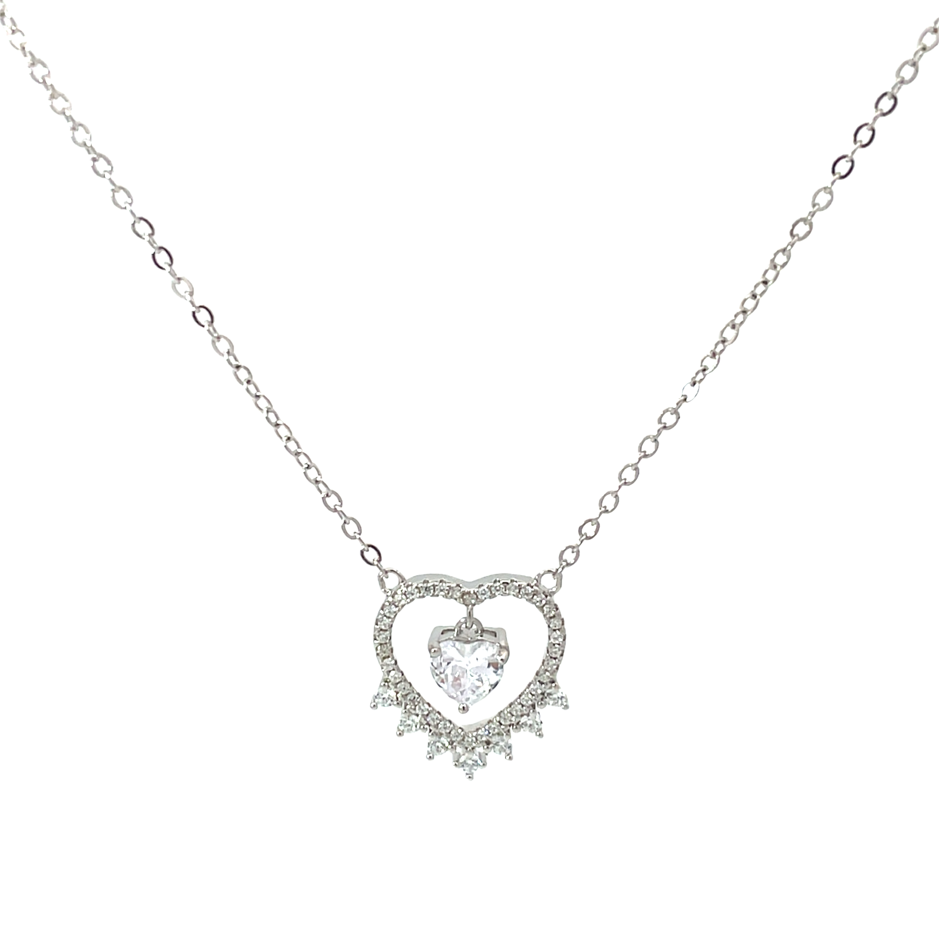 Elegant Heart-Shaped Pendant Chains