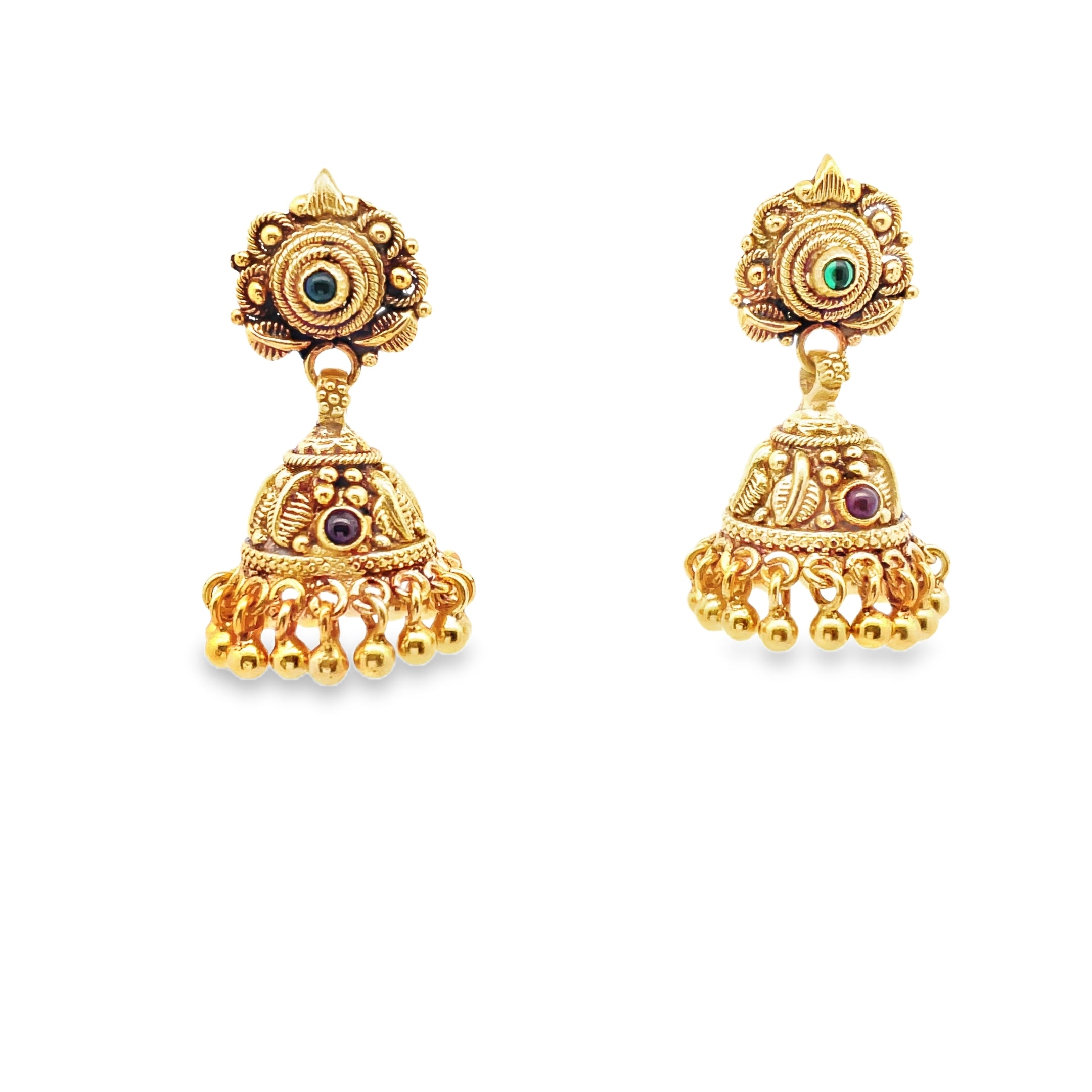 Elegant Traditional Gold Earrings