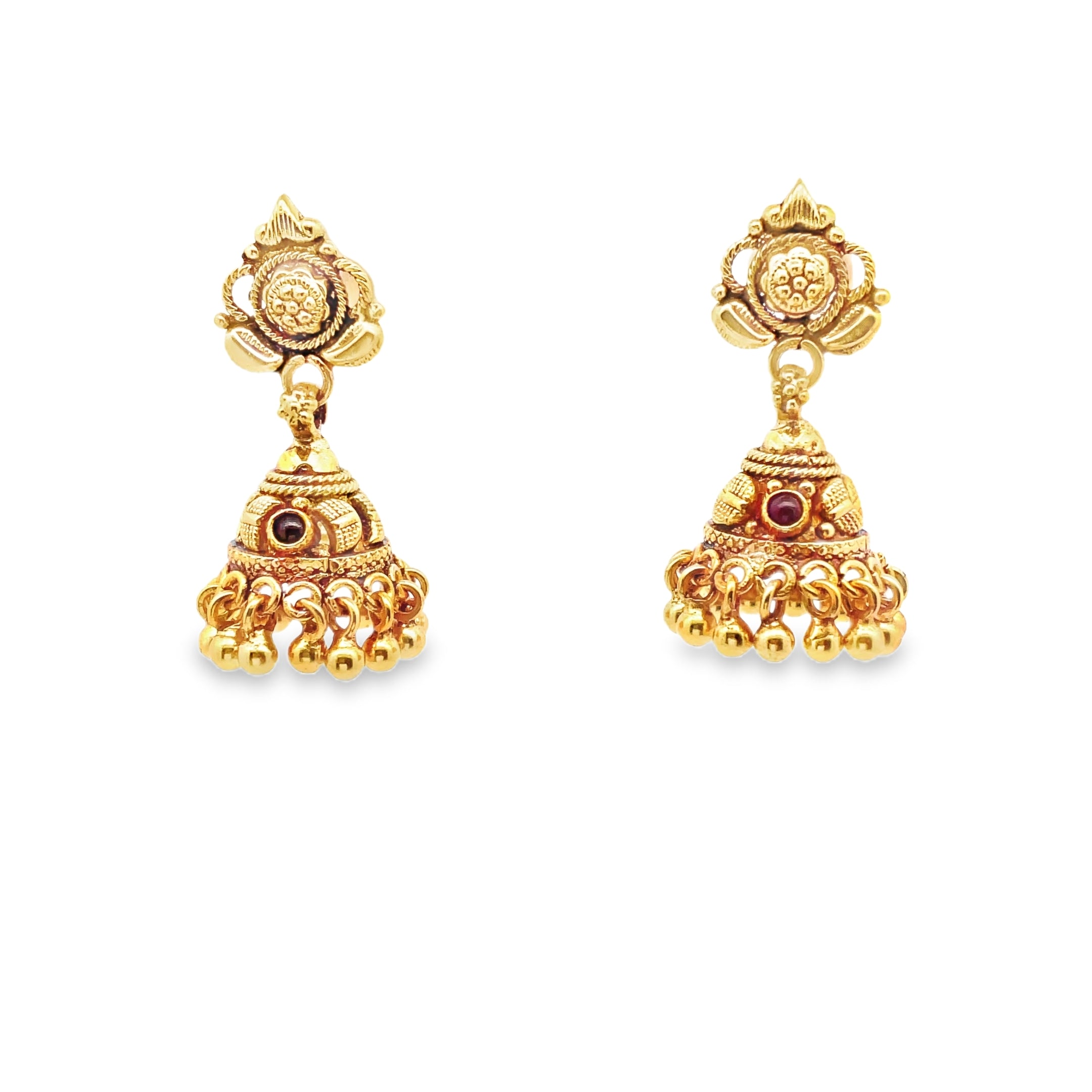 Elegant Traditional Gold Earrings