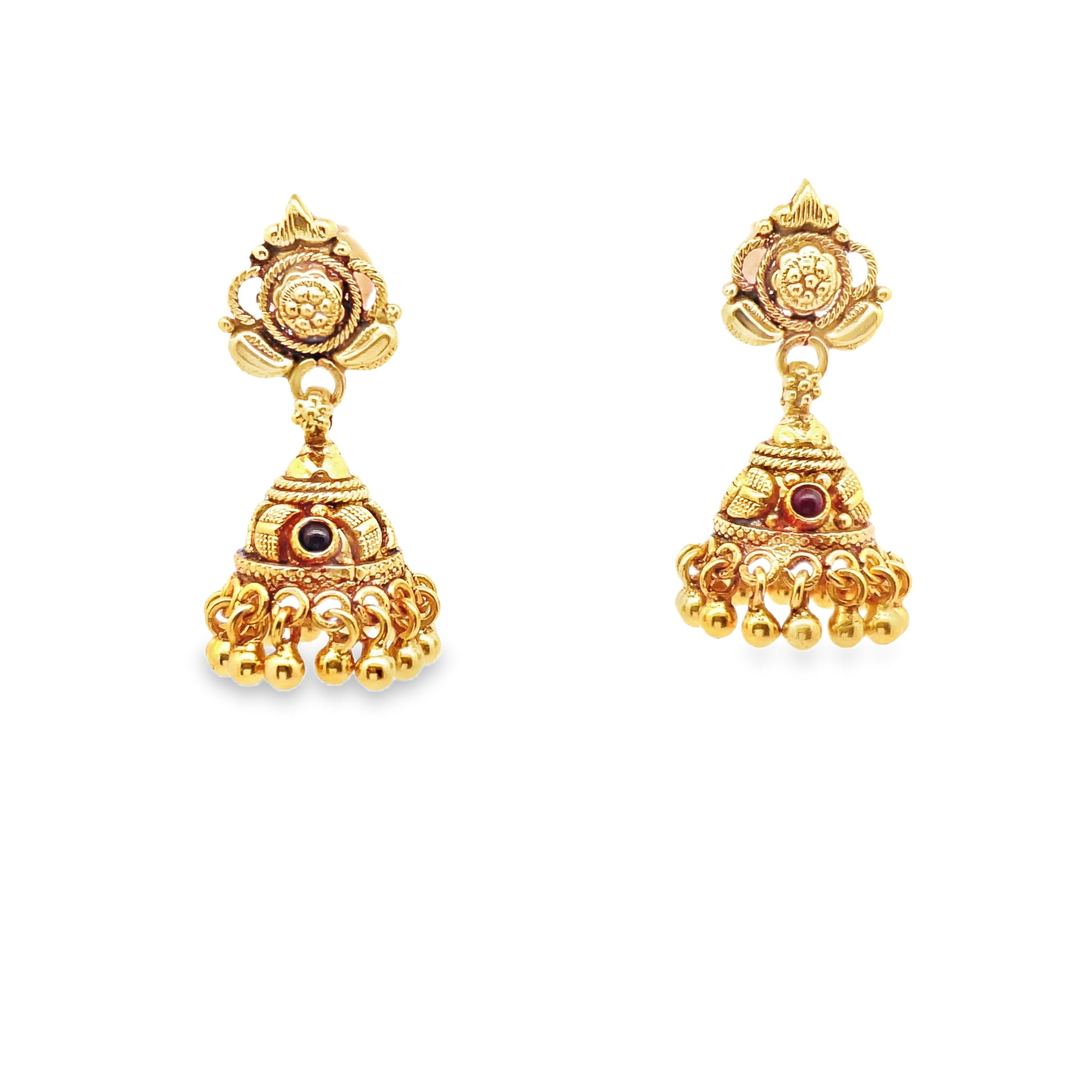 Elegant Traditional Gold Earrings