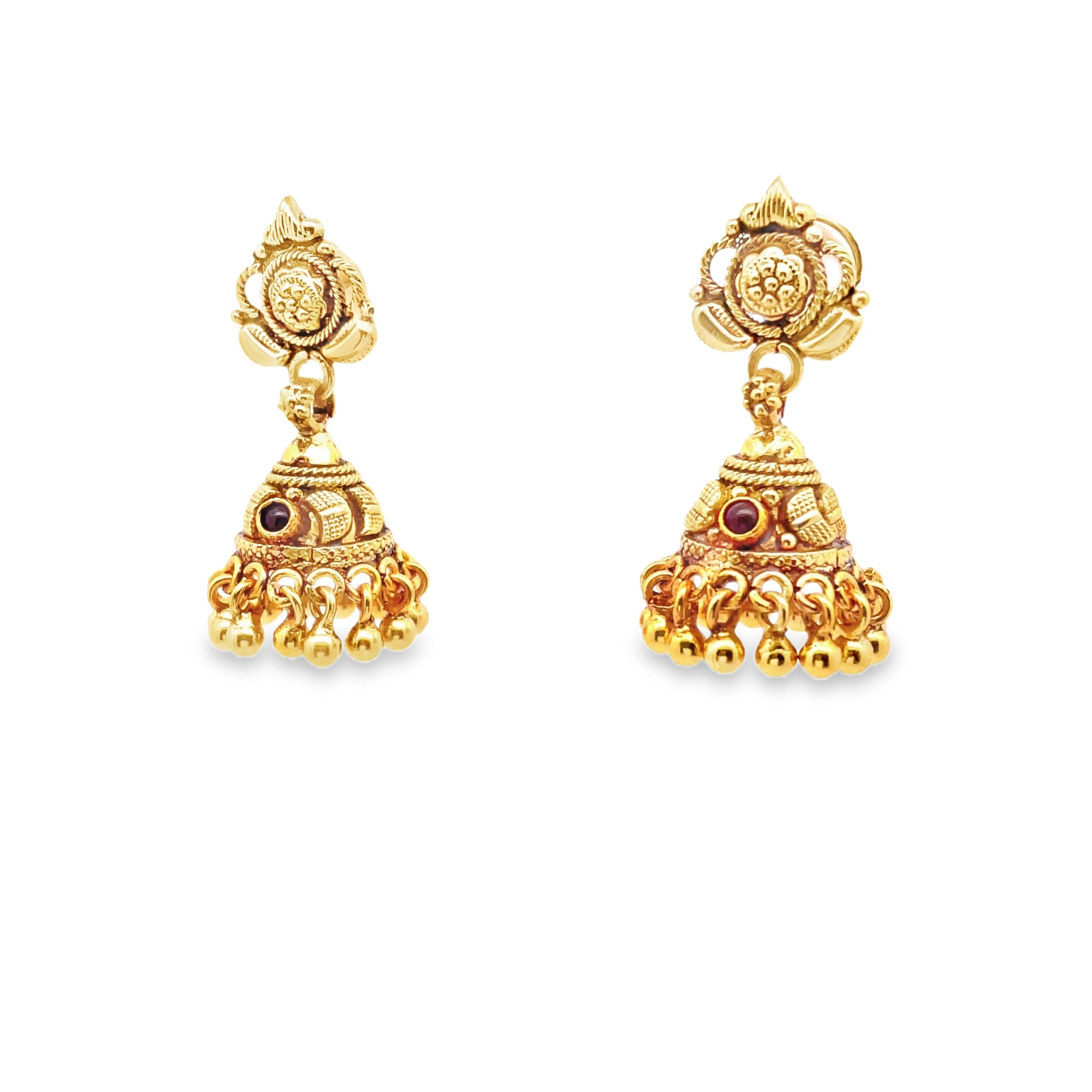 Elegant Traditional Gold Earrings