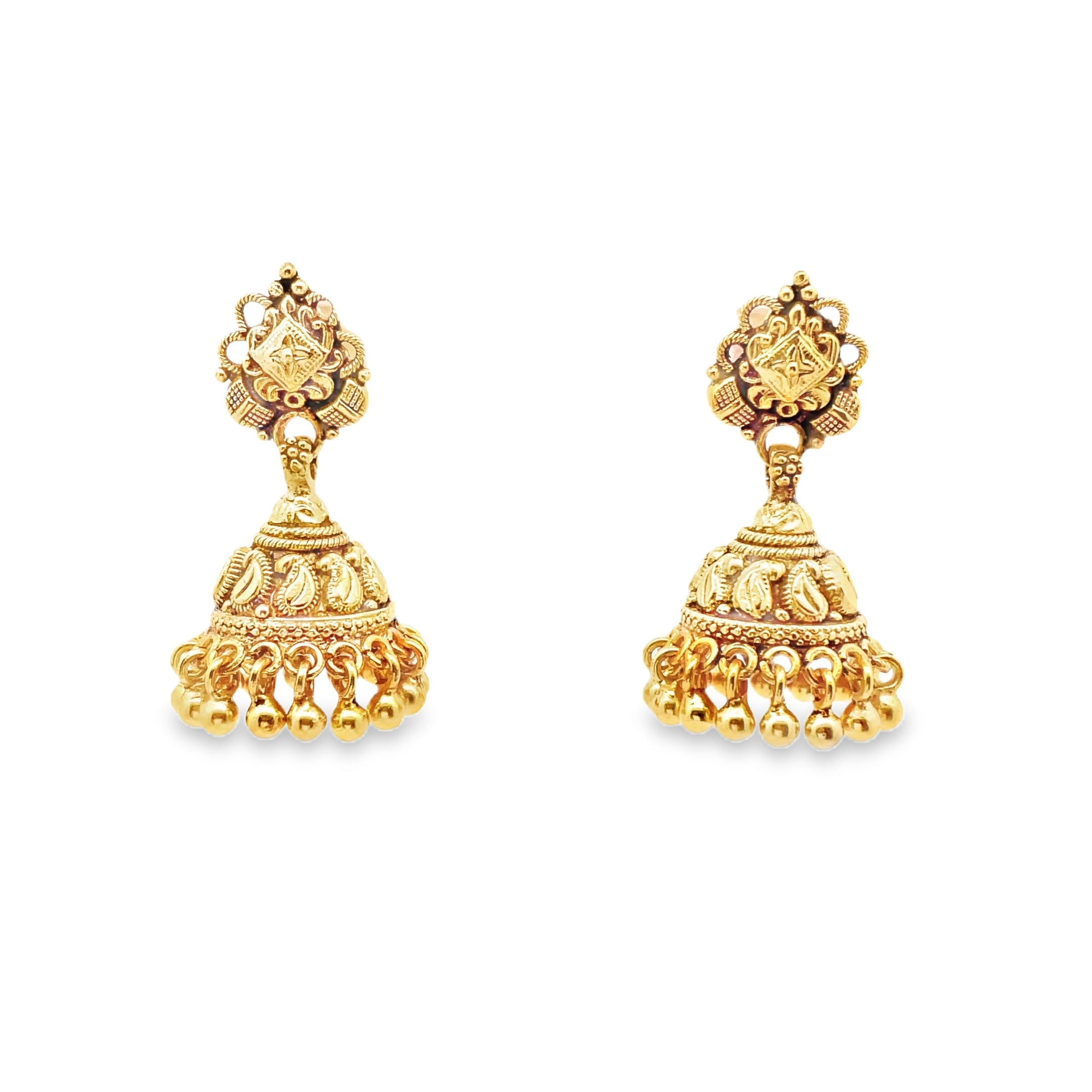Elegant Traditional Gold Earrings