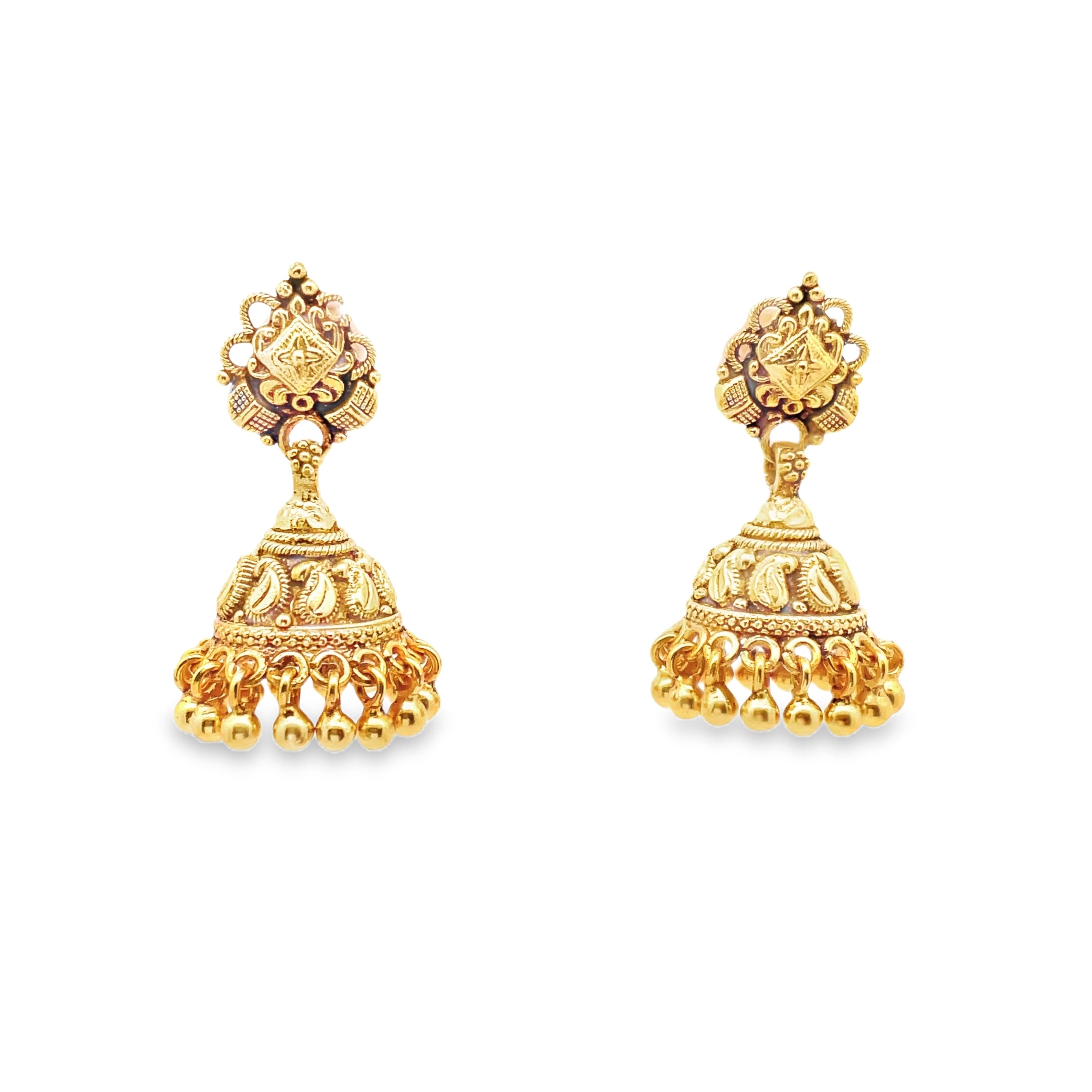 Elegant Traditional Gold Earrings