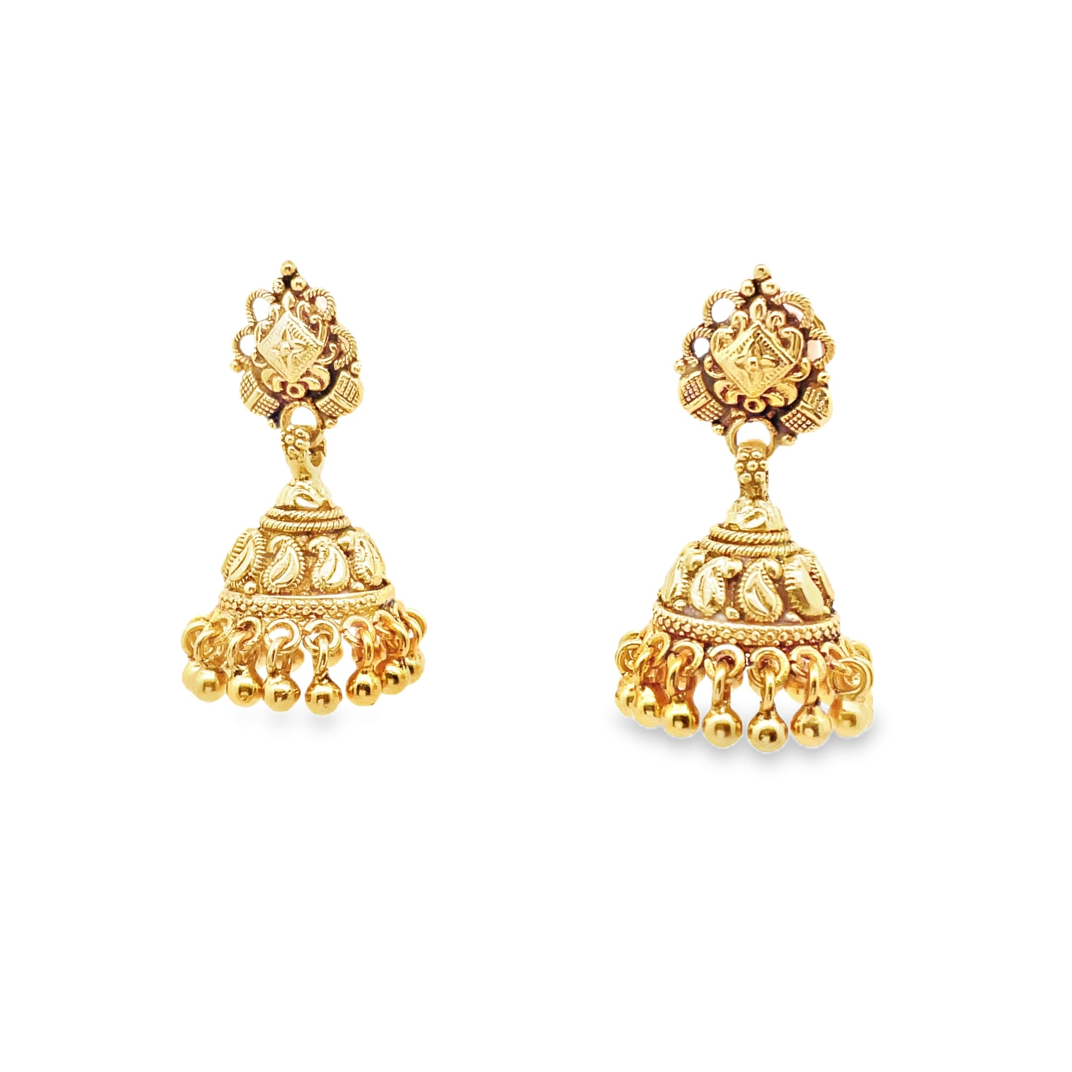 Elegant Traditional Gold Earrings