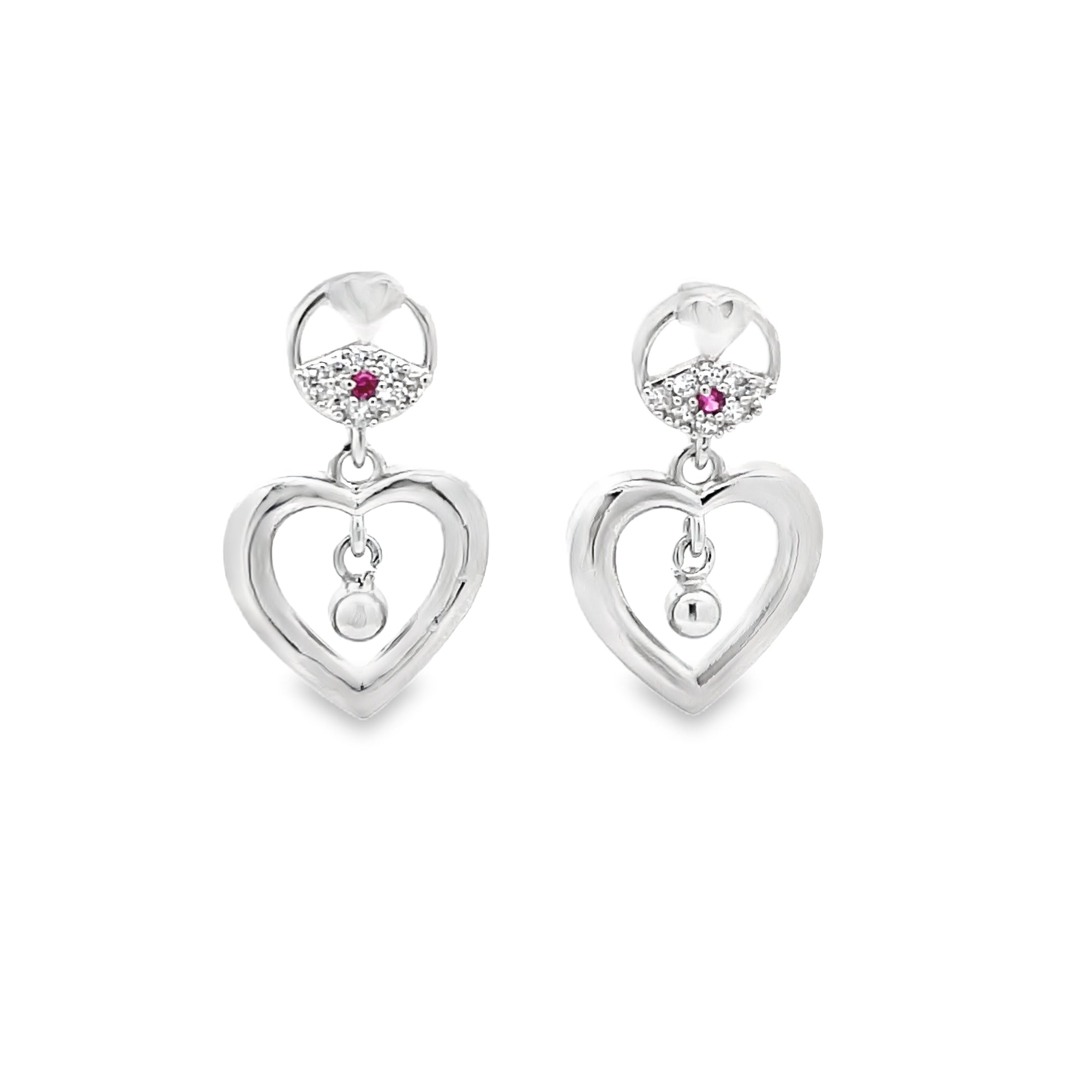 Elegant Heart-Shaped Earrings