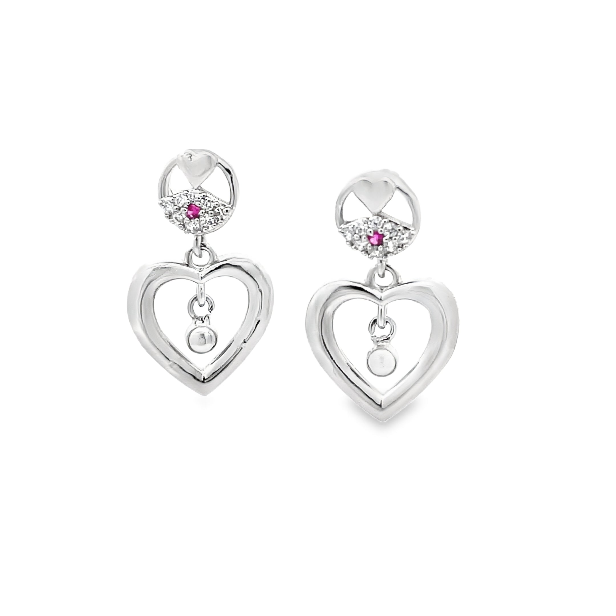 Elegant Heart-Shaped Earrings