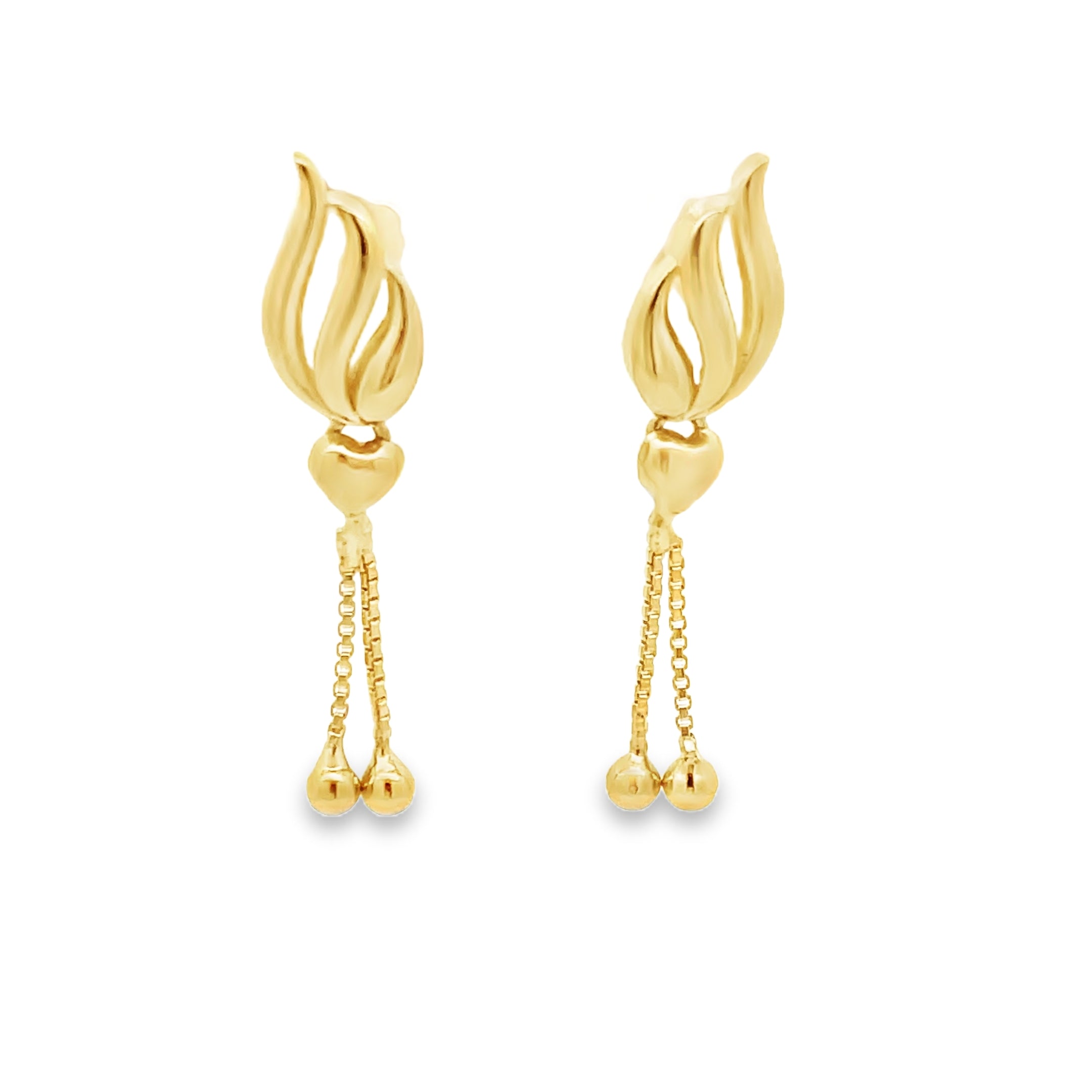 Elegant Gold Leaf Earrings