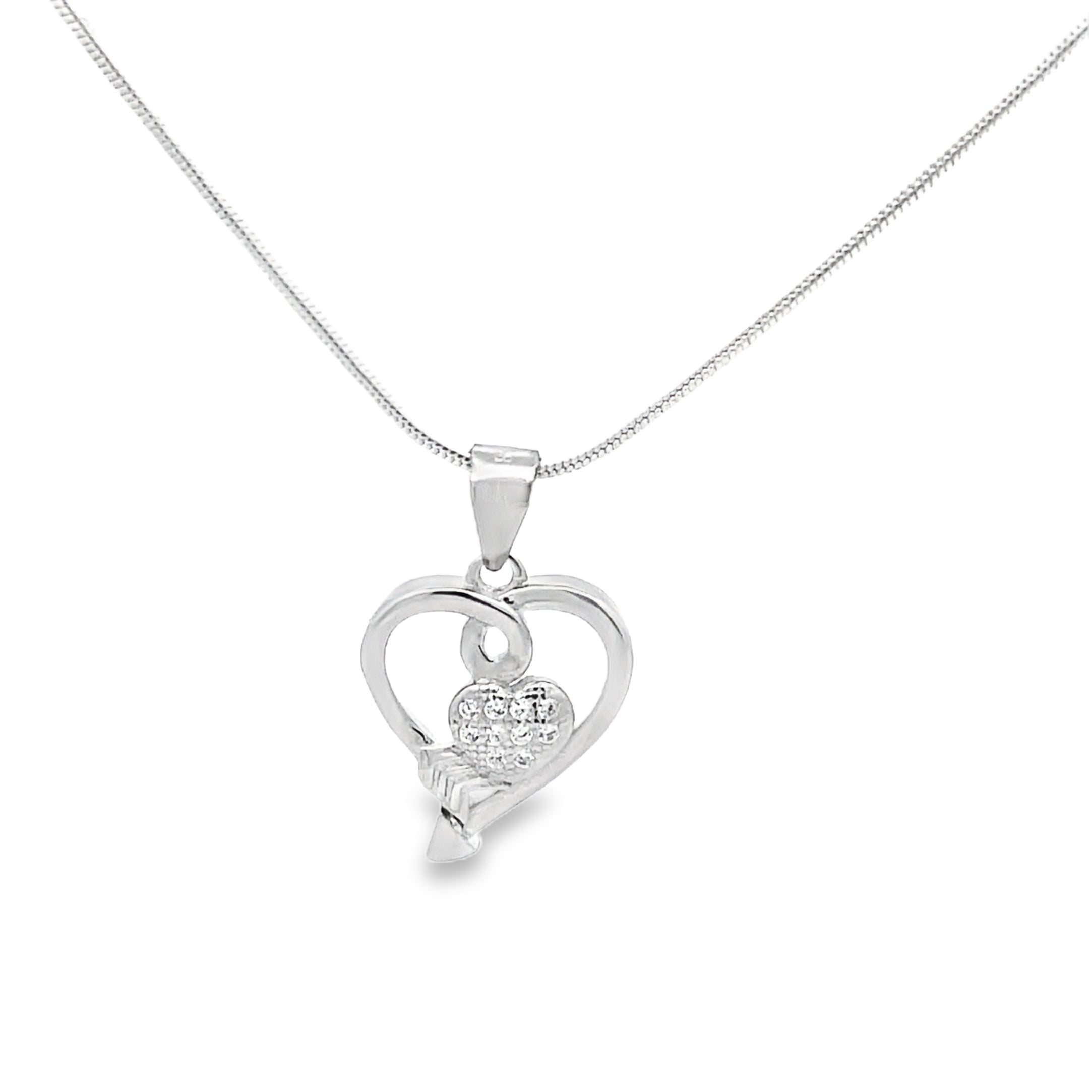 Elegant Heart Pendant Necklace
