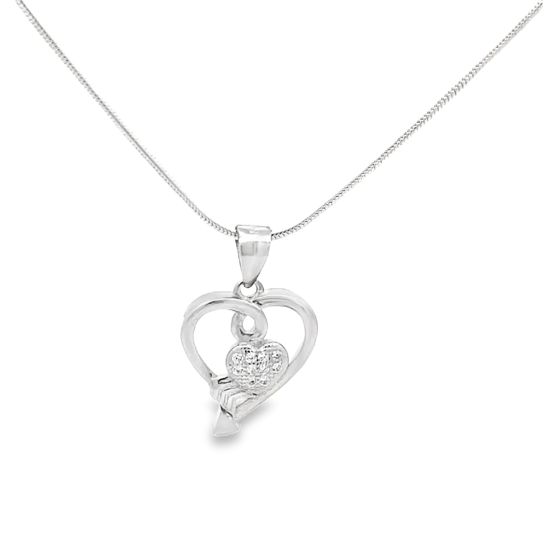 Elegant Heart Pendant Necklace
