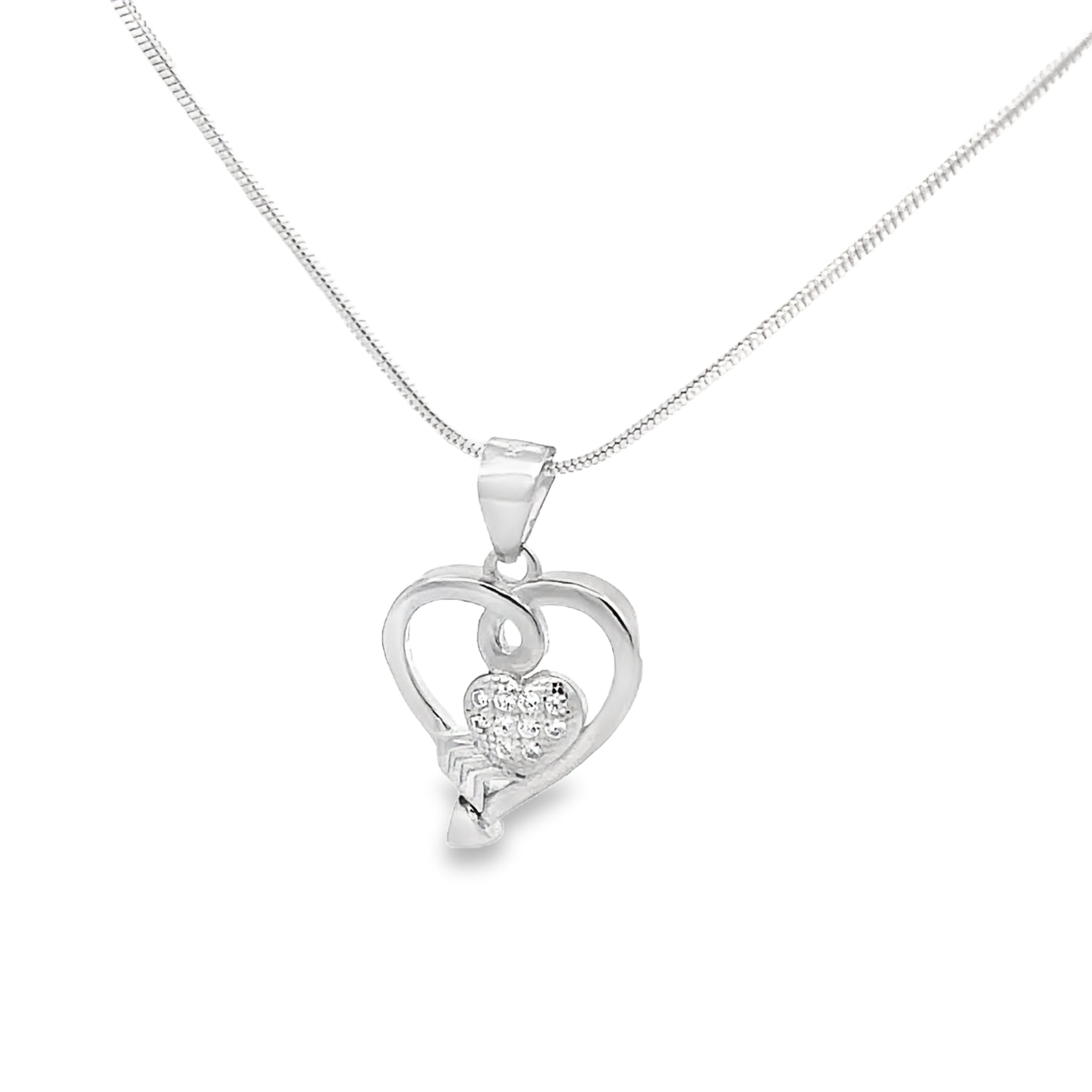 Elegant Heart Pendant Necklace