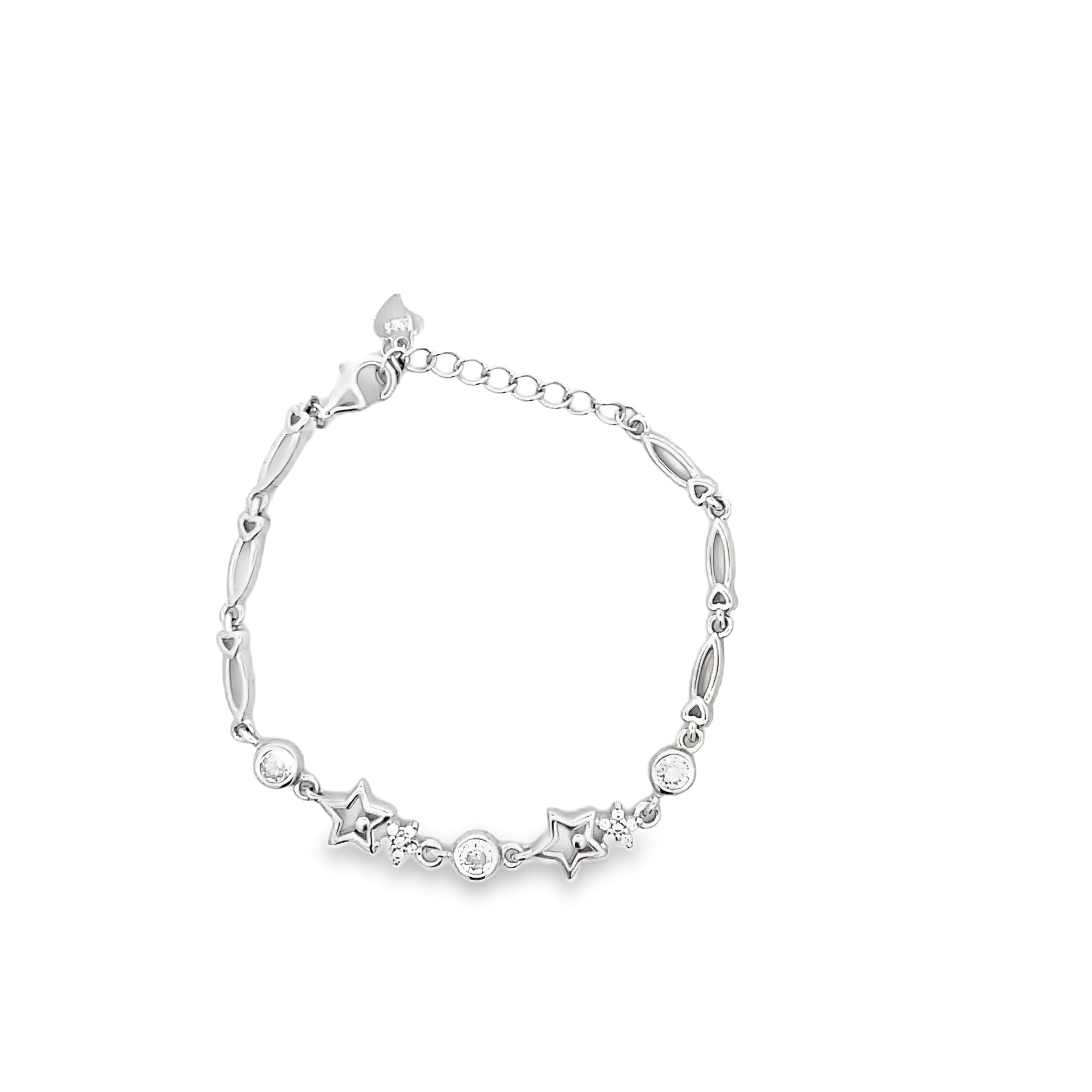 Charming Silver Star Bracelet