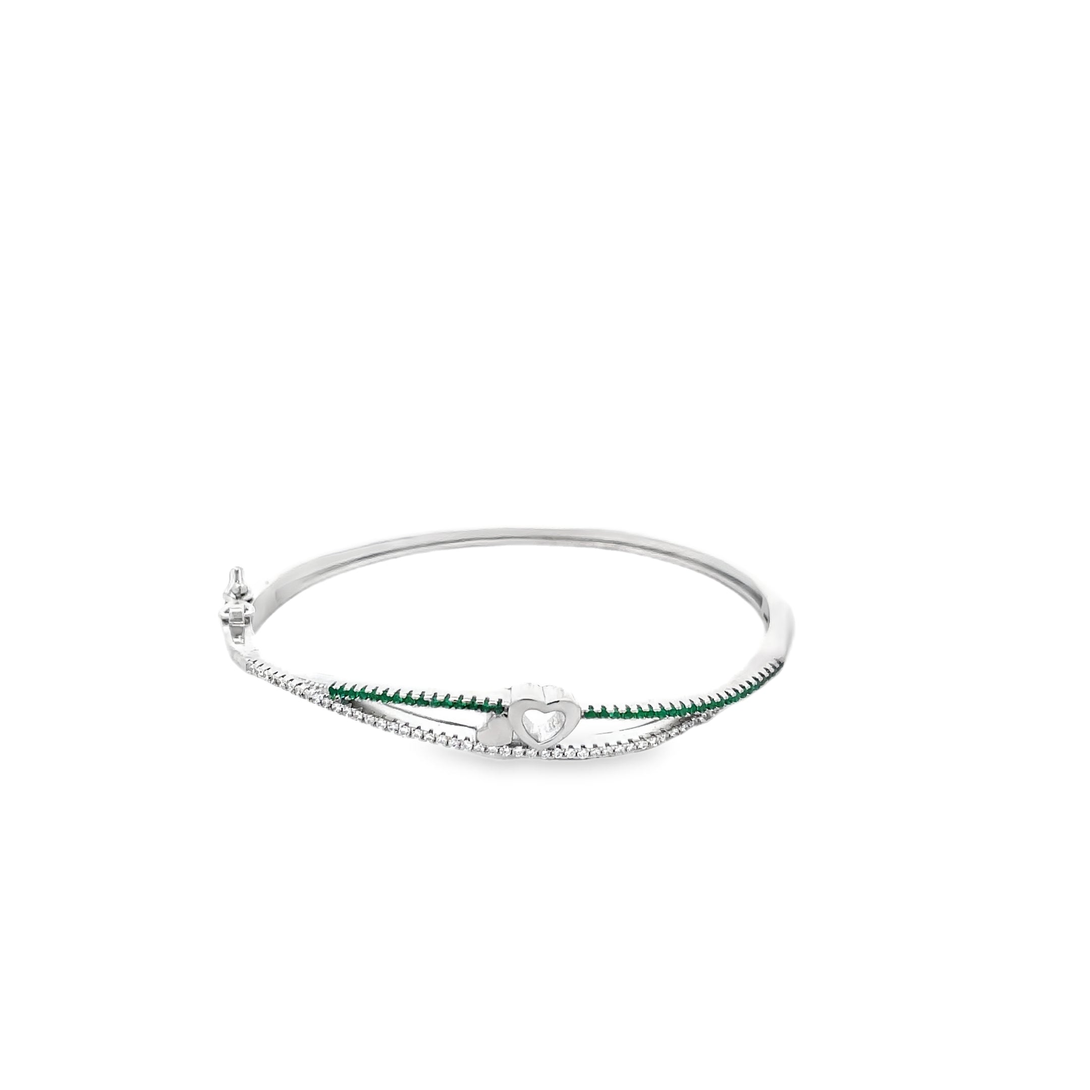 Elegant Silver Heart Bracelet