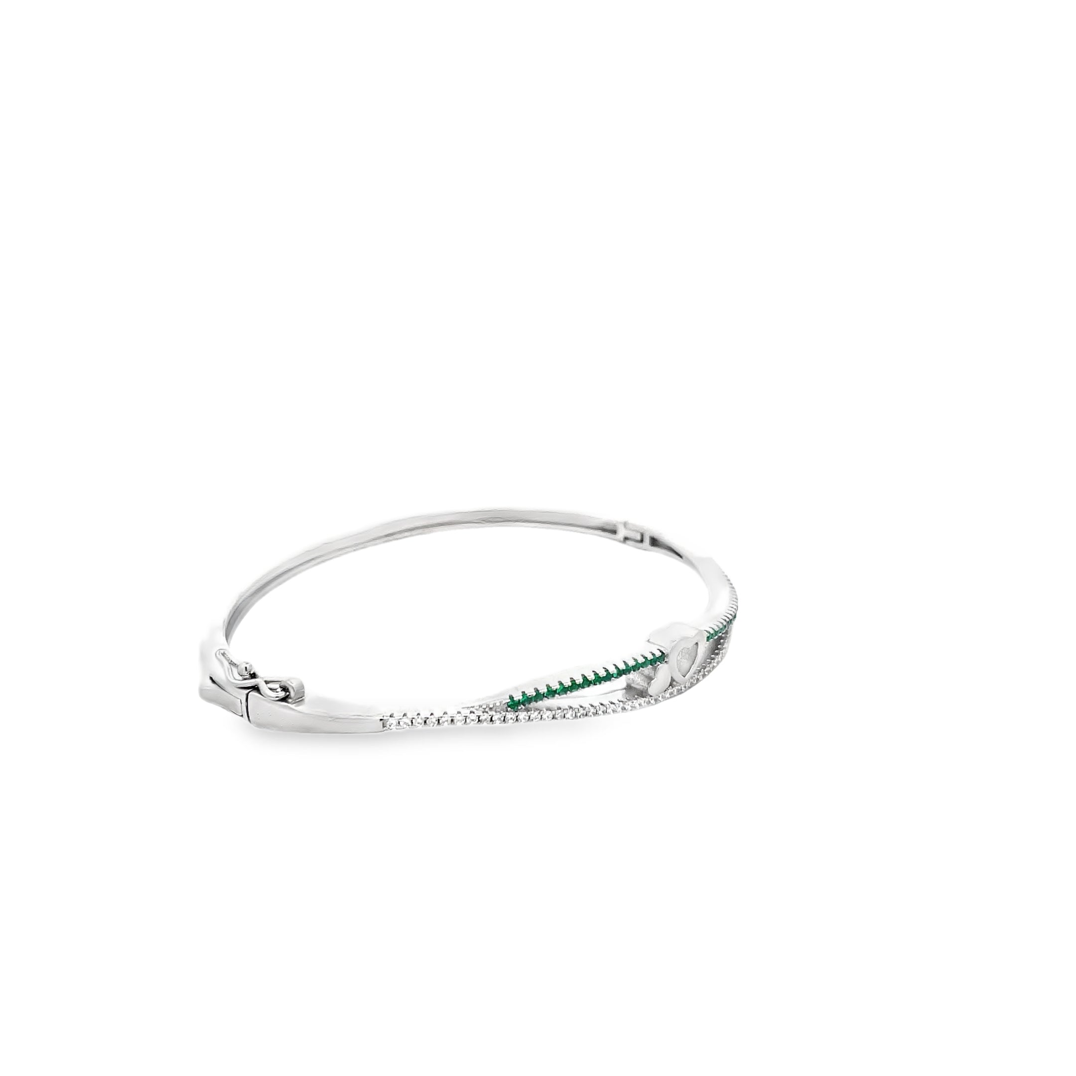 Elegant Silver Heart Bracelet
