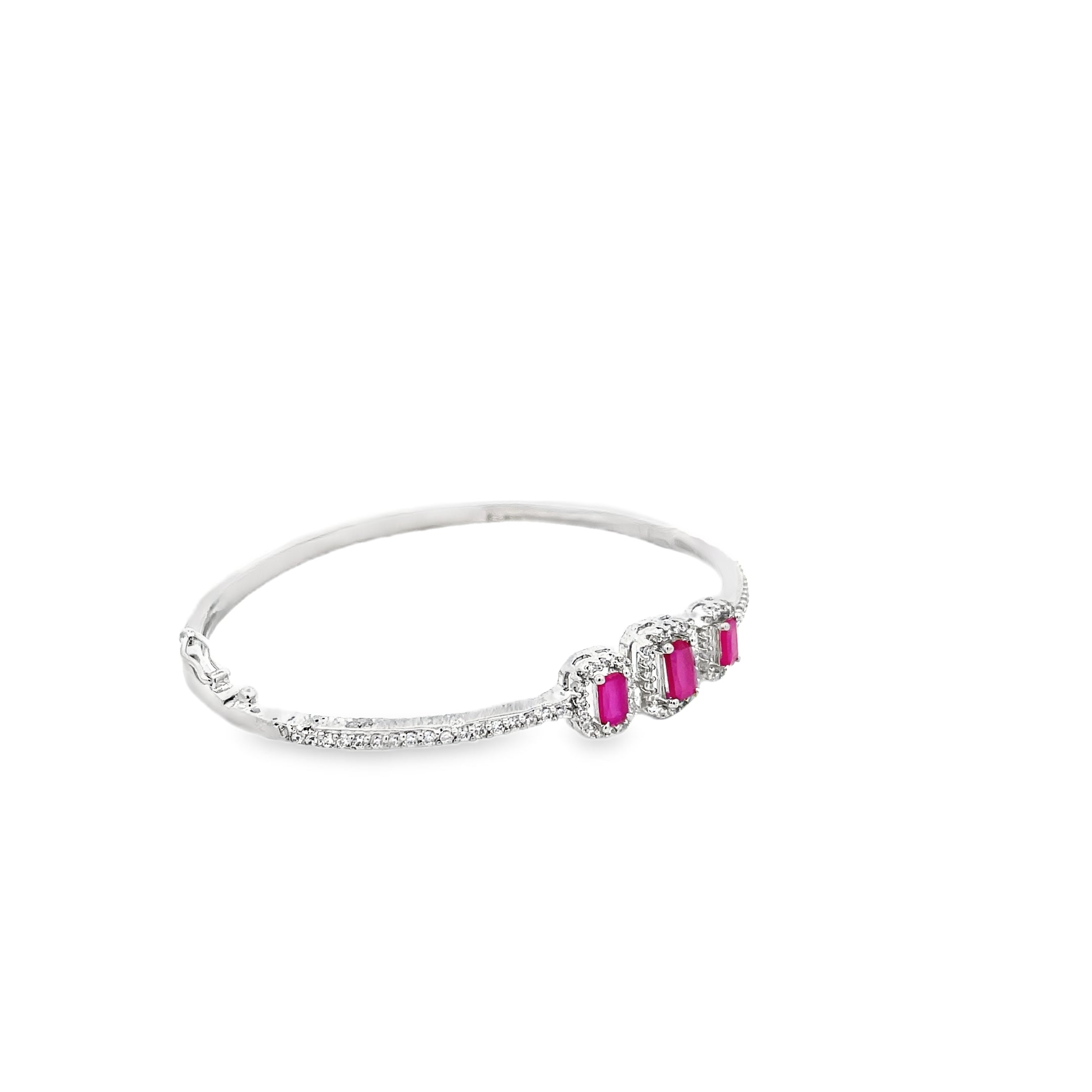 Elegant Pink Gemstone Bracelet