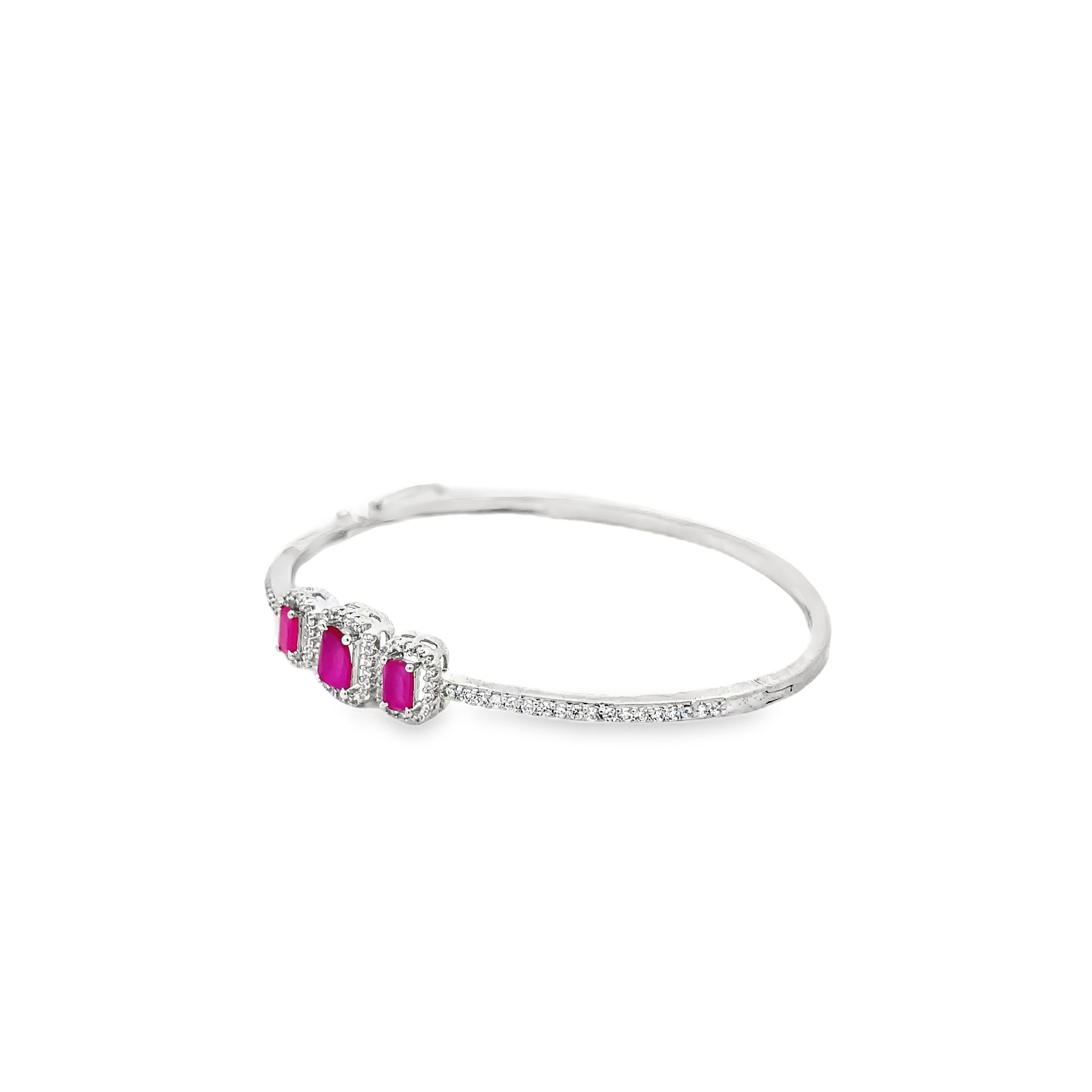 Elegant Pink Gemstone Bracelet