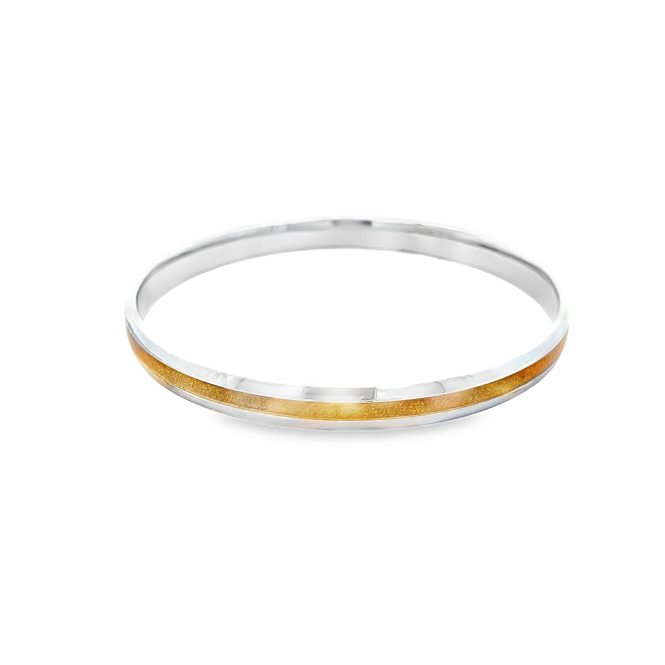 Elegant Silver and Gold Bangles