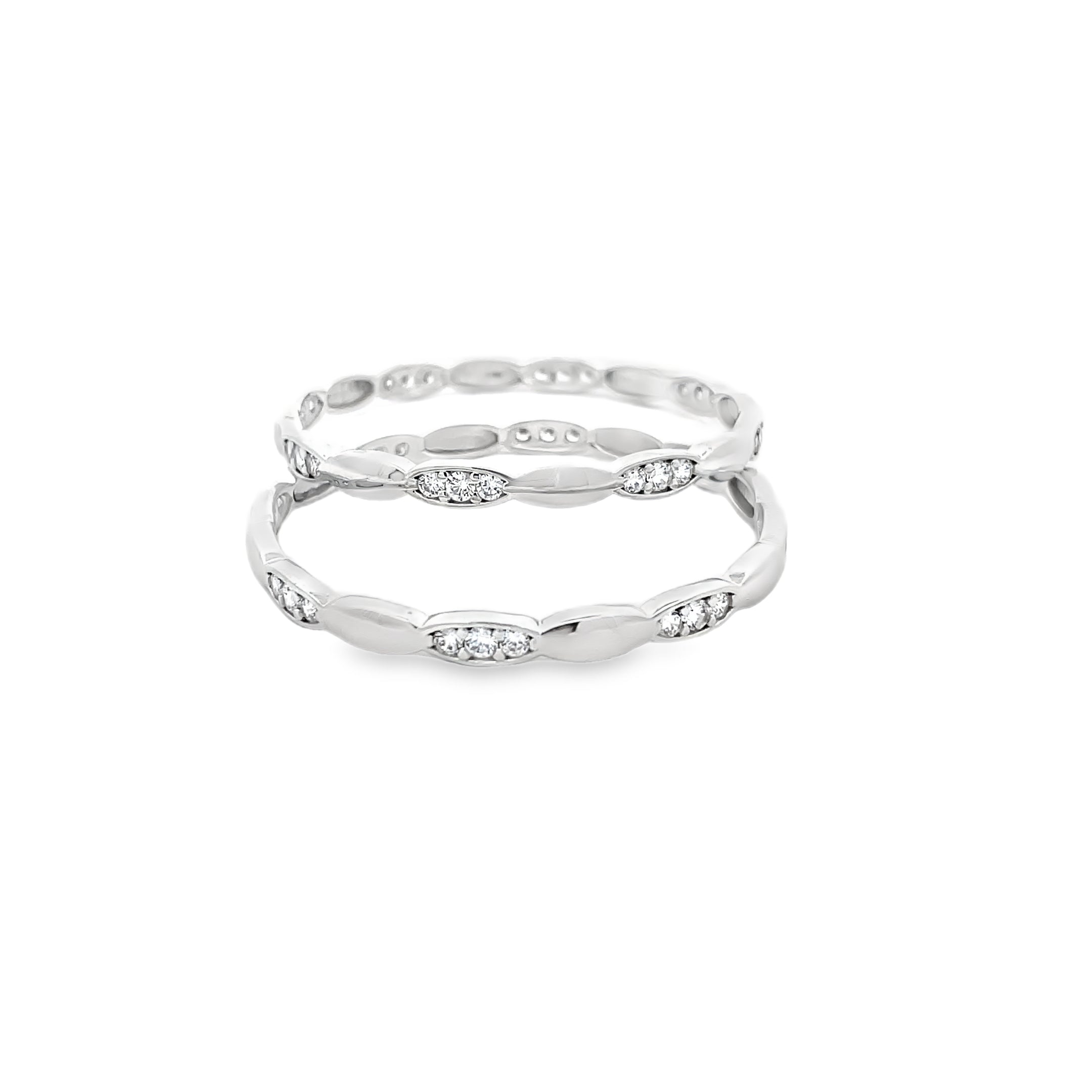 Elegant Silver Stacking Bangles