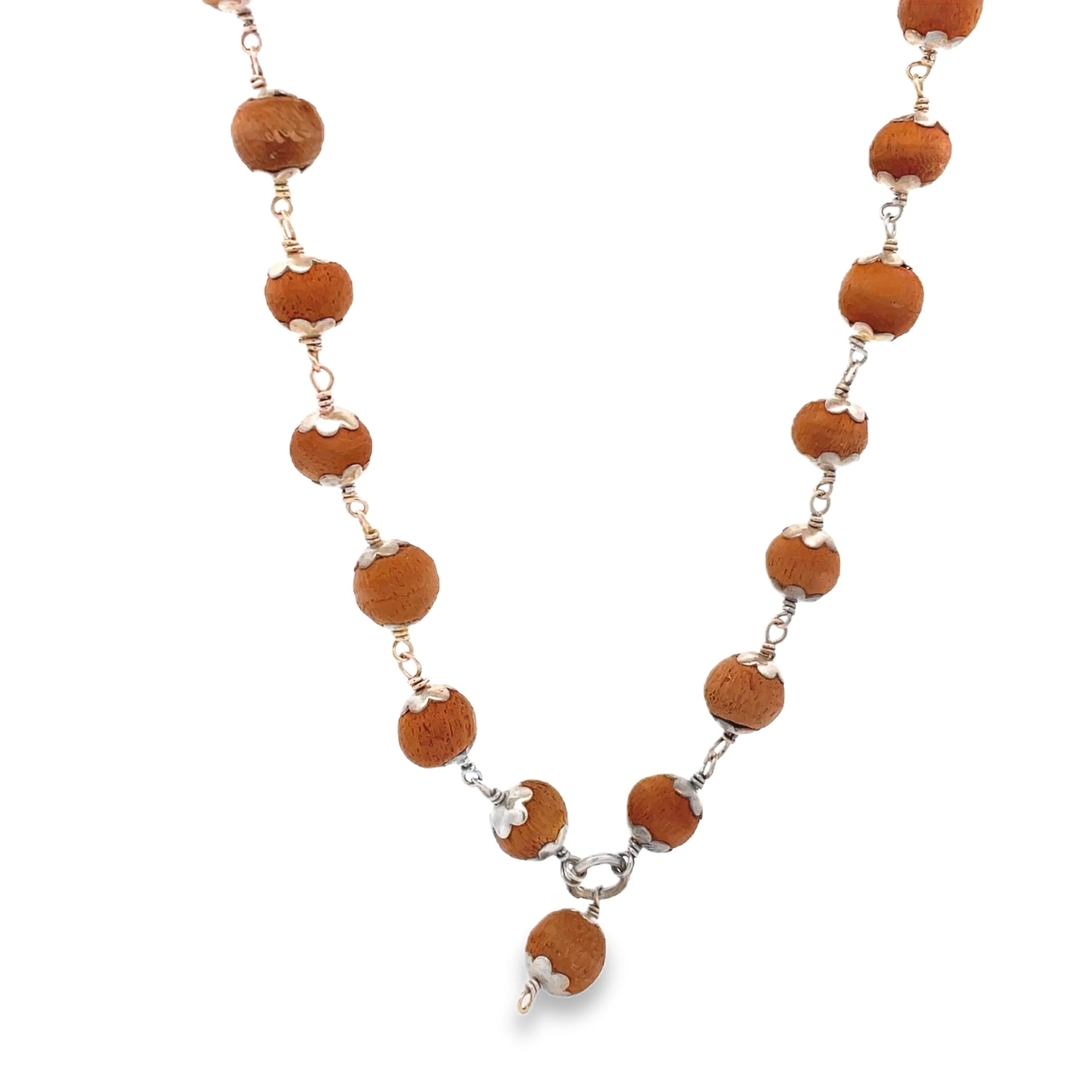 Elegant Wooden Bead Malai