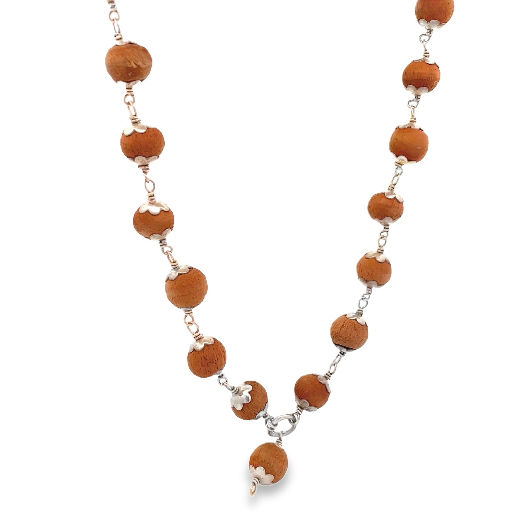 Elegant Wooden Bead Malai