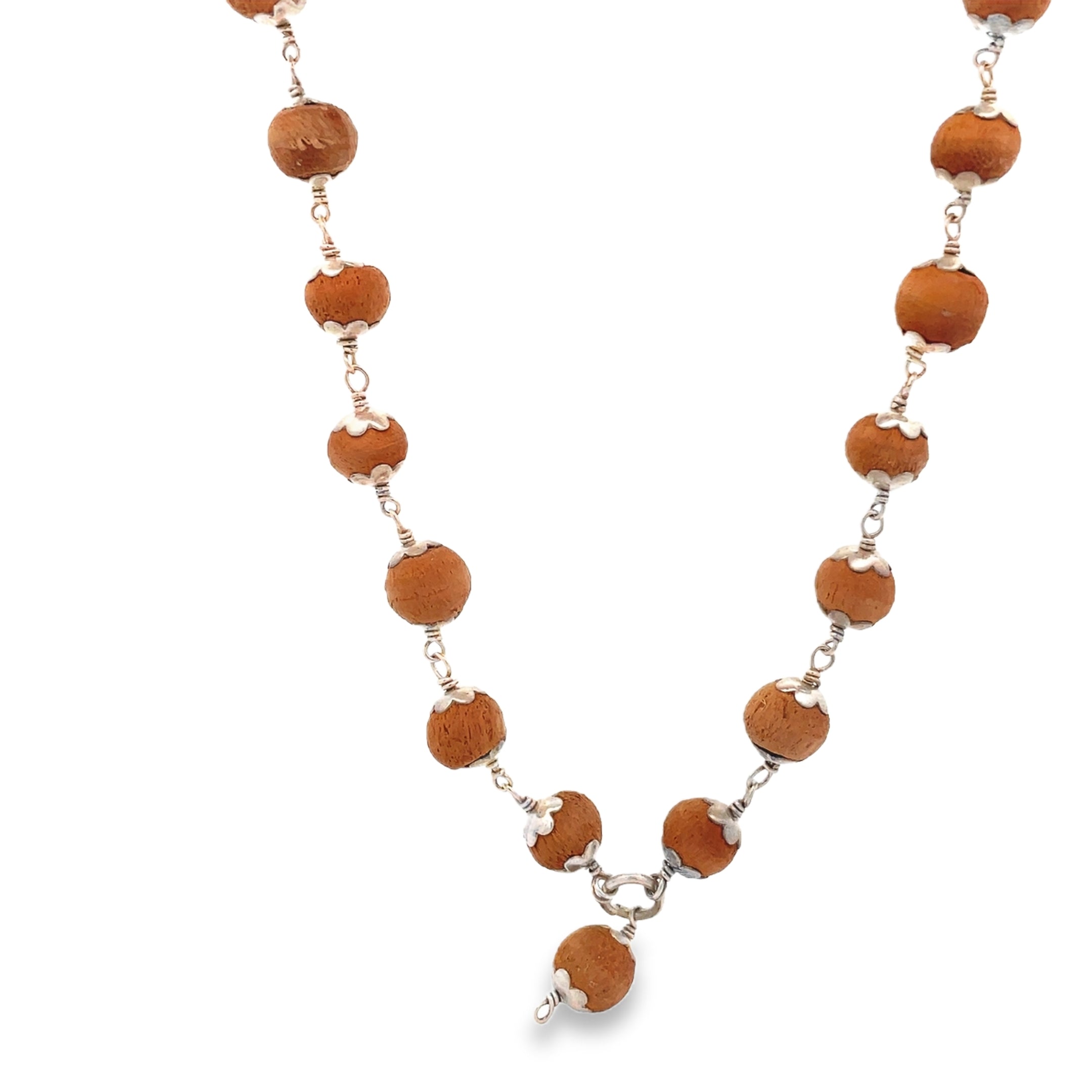 Elegant Wooden Bead Malai