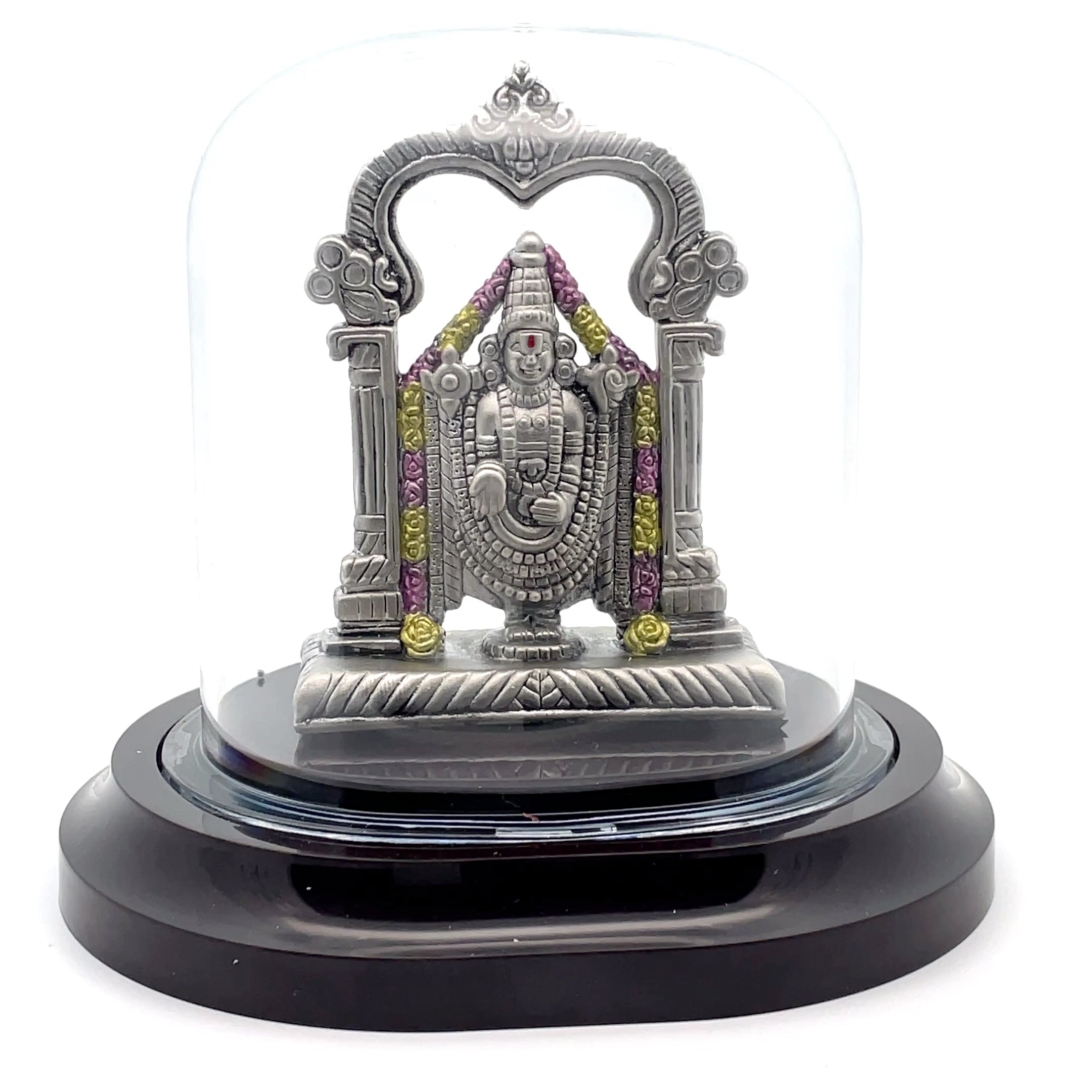 Elegant Silver Balaji Deity Figurine