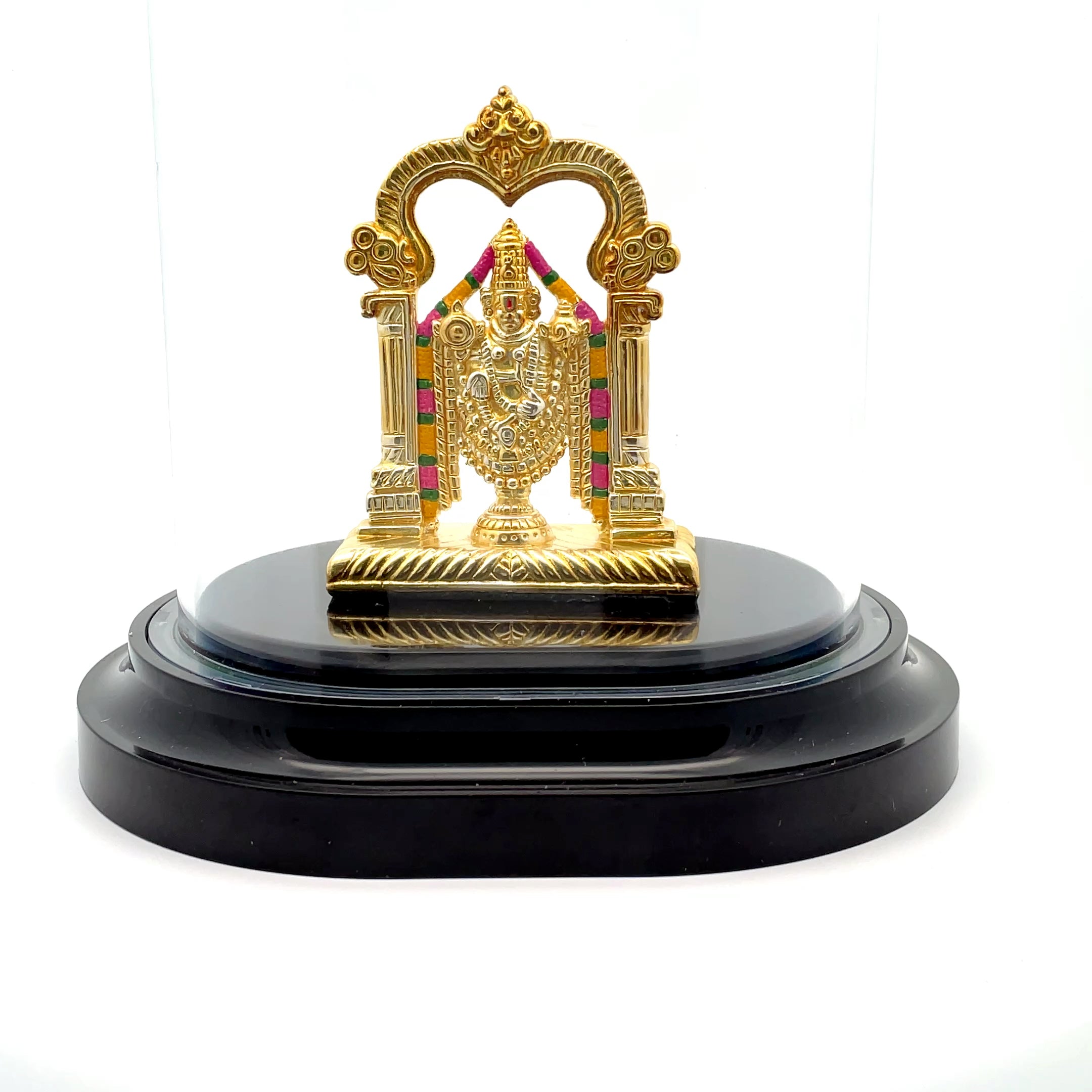 Elegant Balaji Gold Temple Sculpture