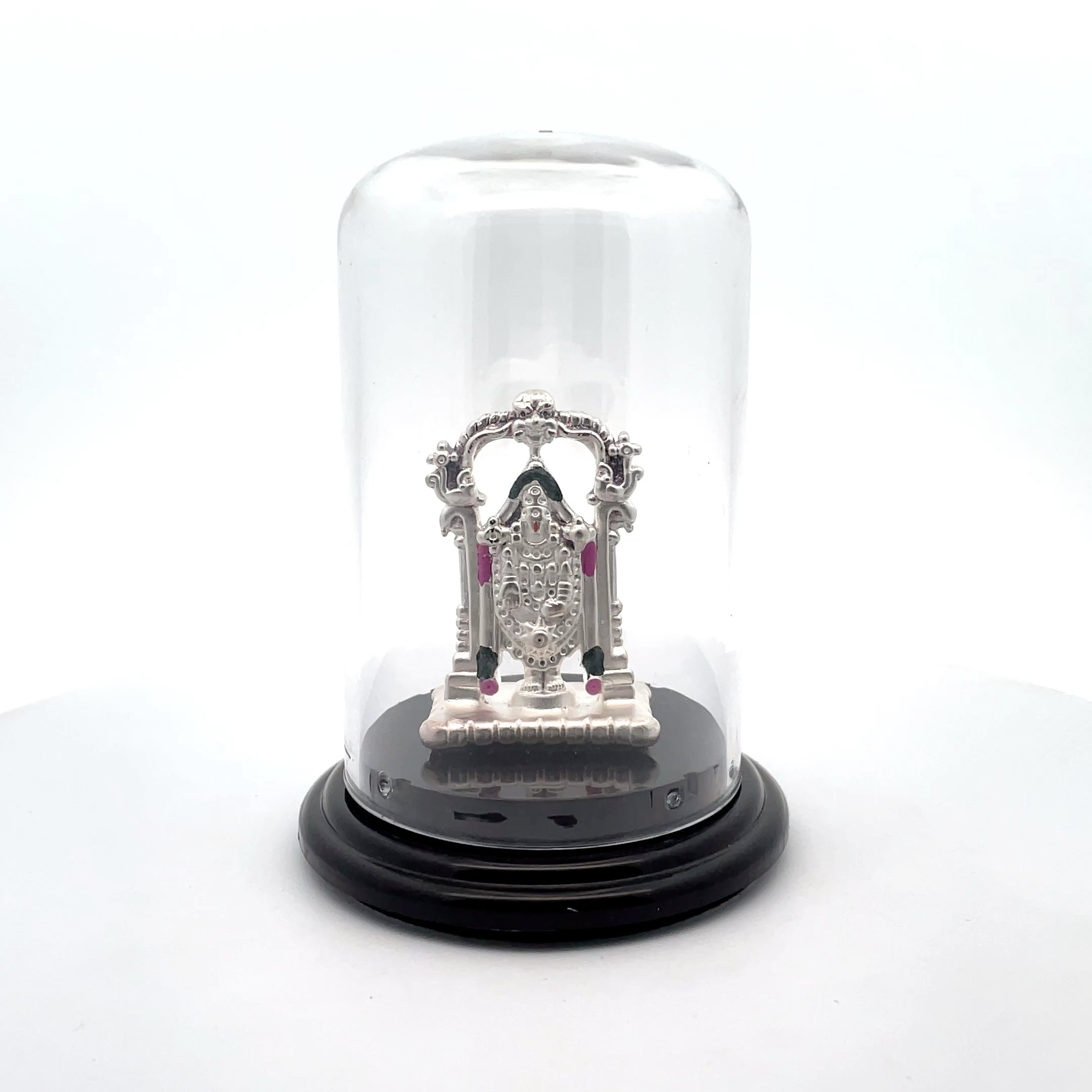 Elegant Ganesh Decorative Piece Under Glass