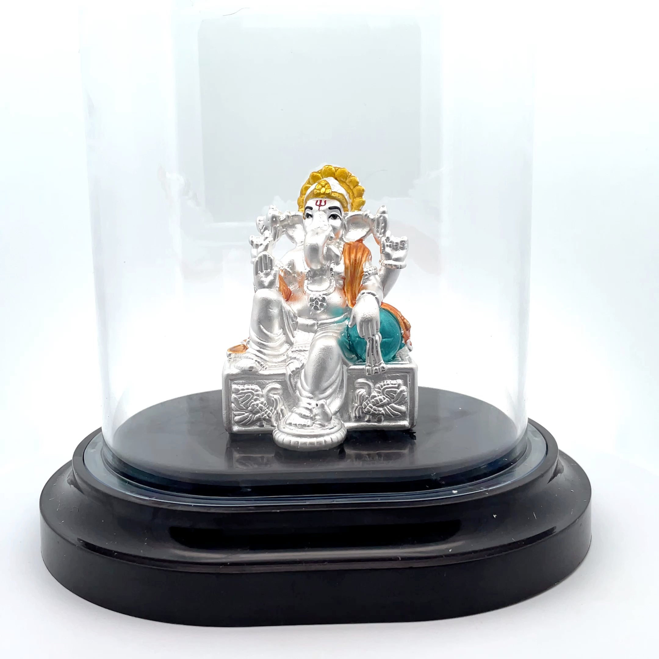 Elegant Silver Ganesh Idol