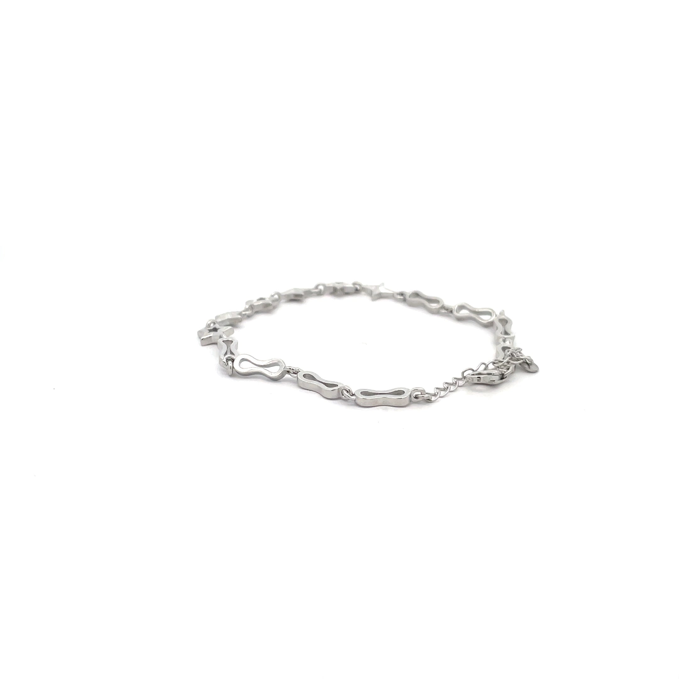 Elegant Silver Star Bracelet