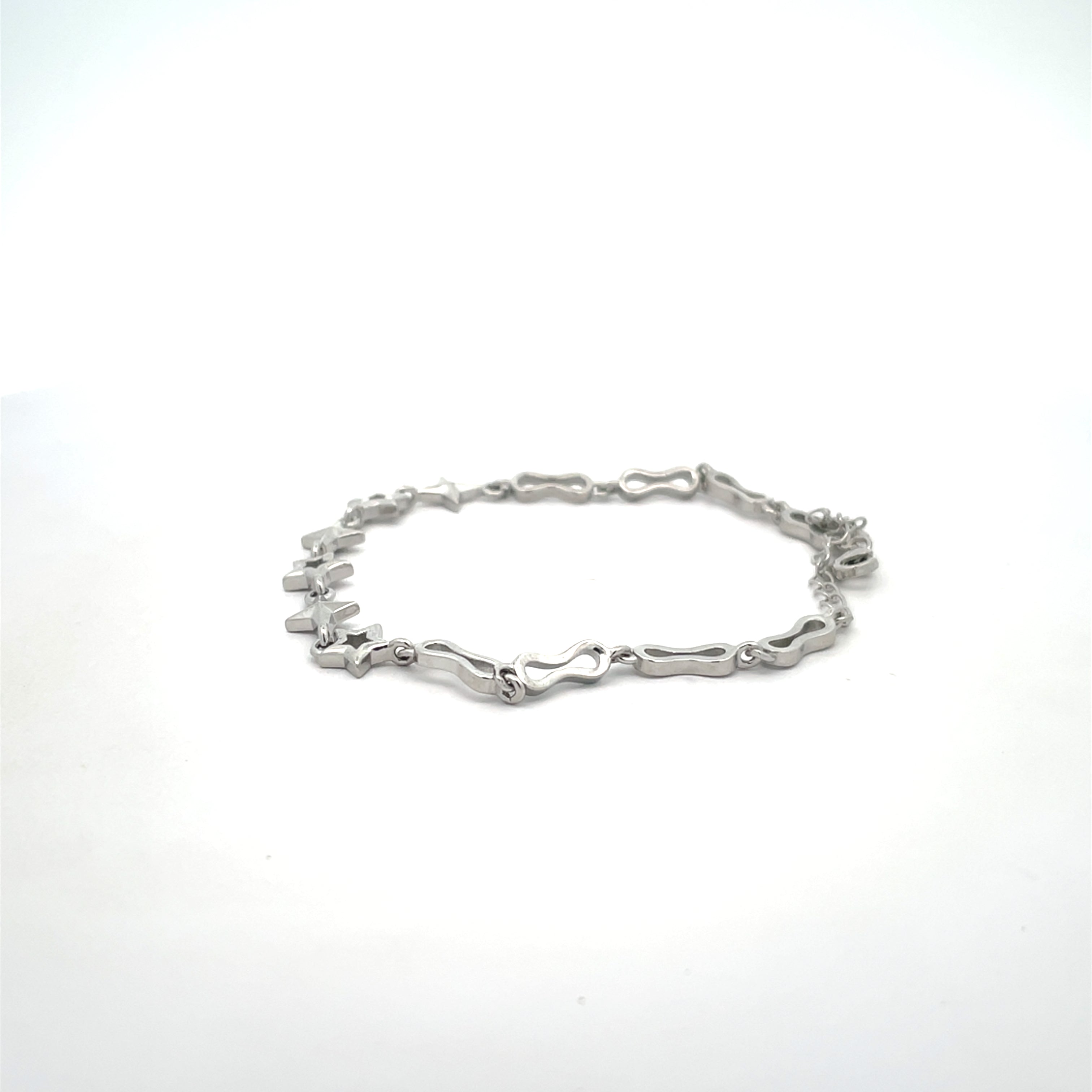 Elegant Silver Star Bracelet
