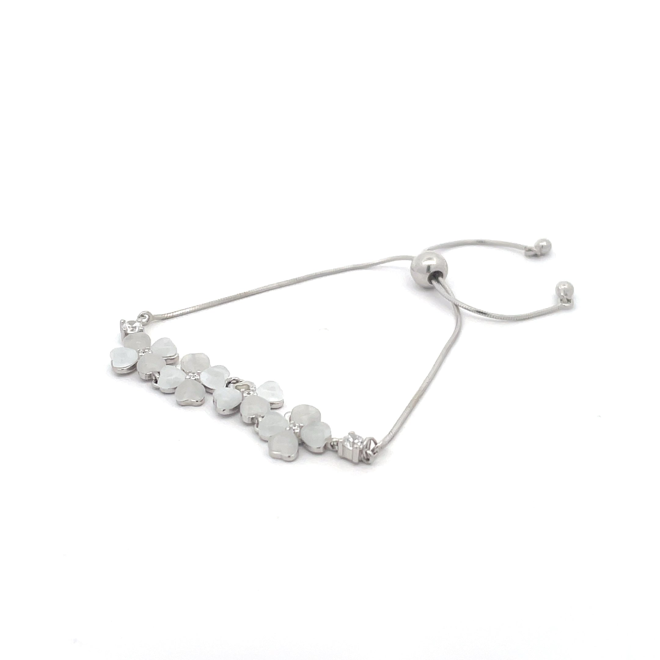 Unique Silver Flower Bracelet