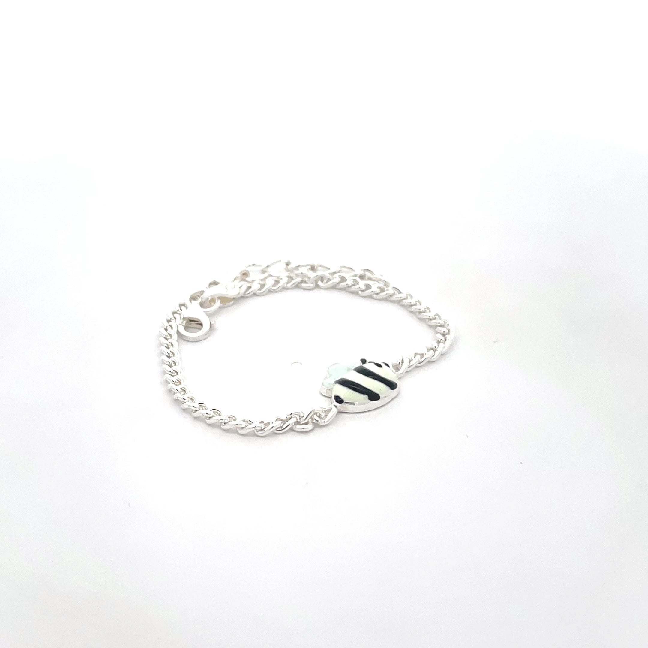 Charming Bee-Inspired Silver Bracelet