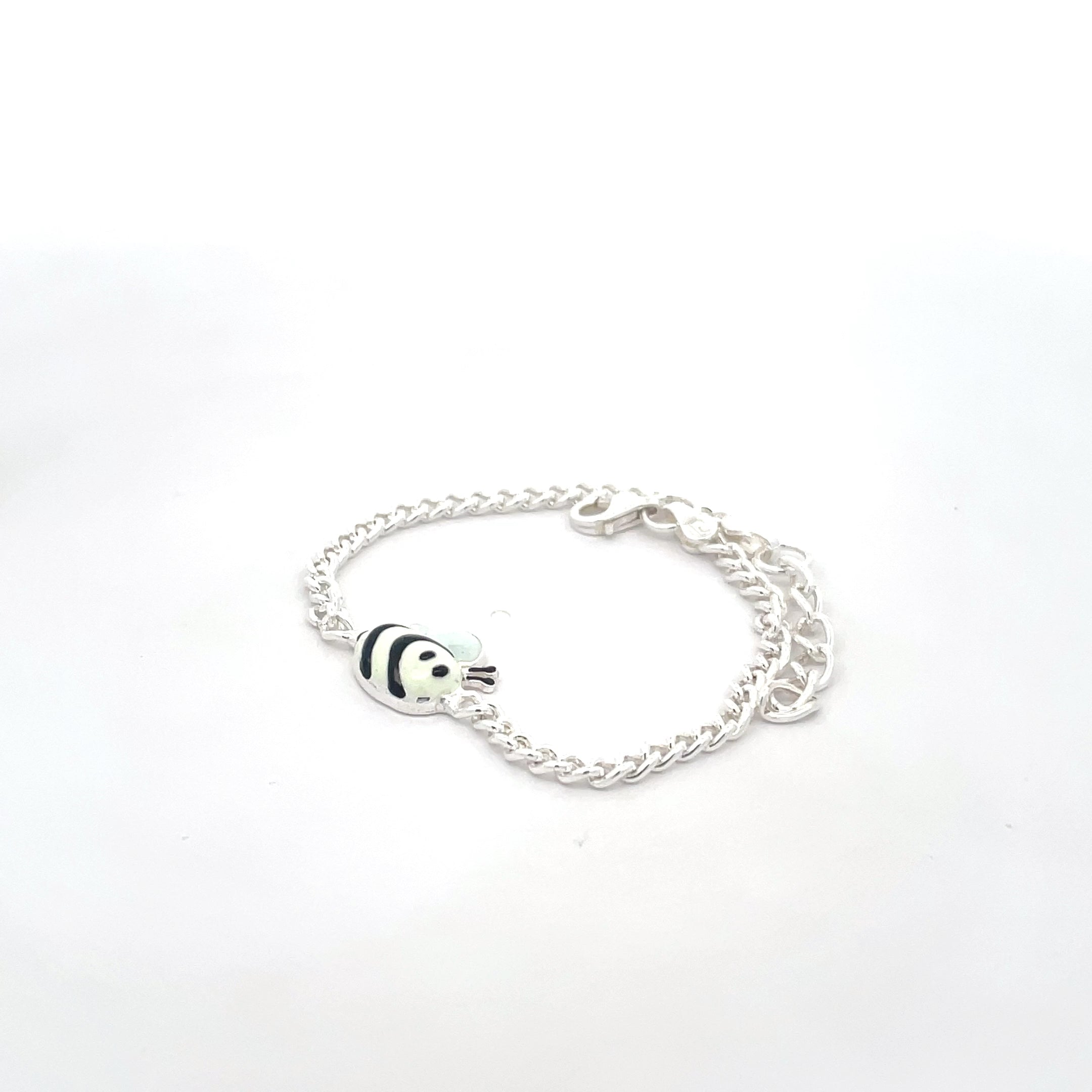 Charming Bee-Inspired Silver Bracelet