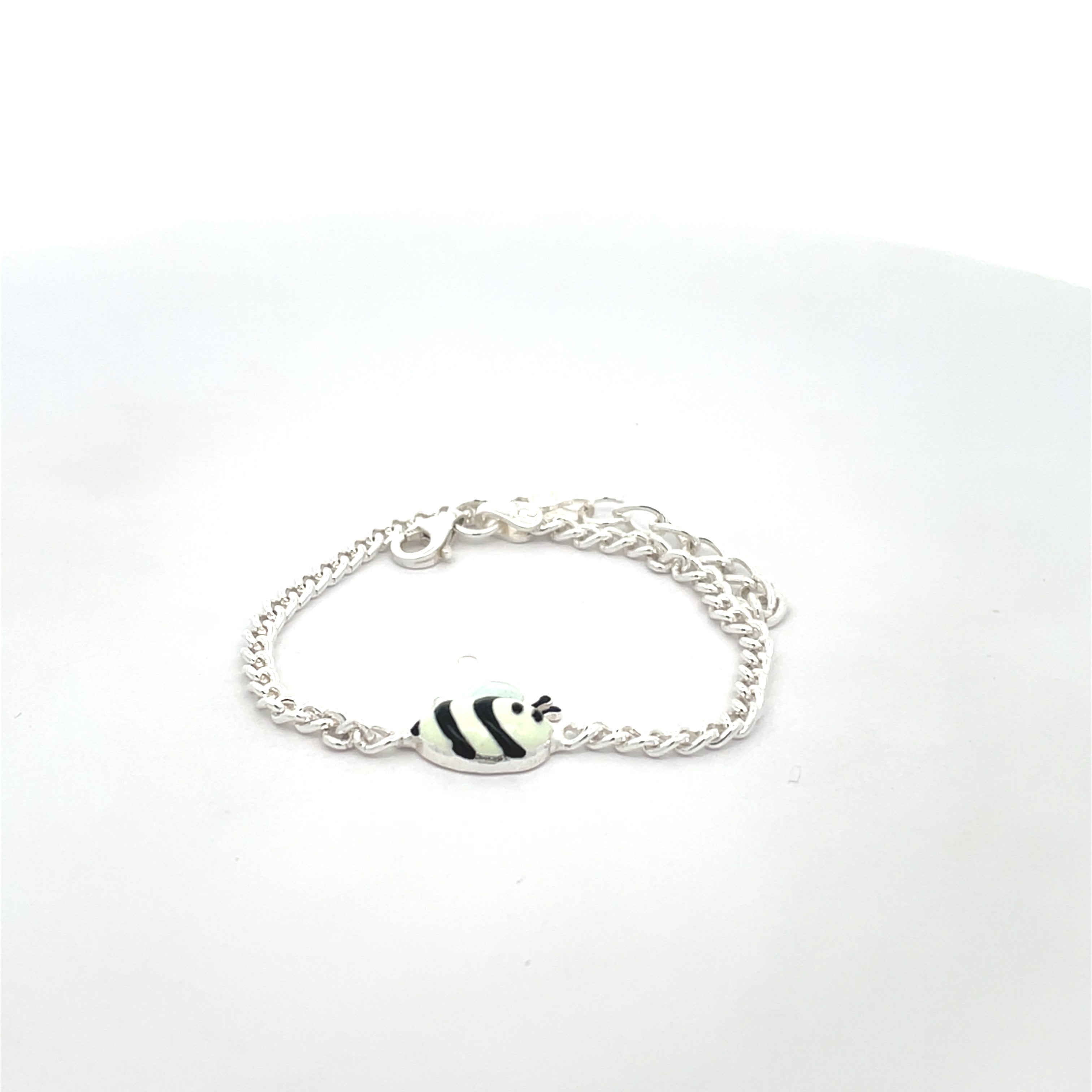 Charming Bee-Inspired Silver Bracelet