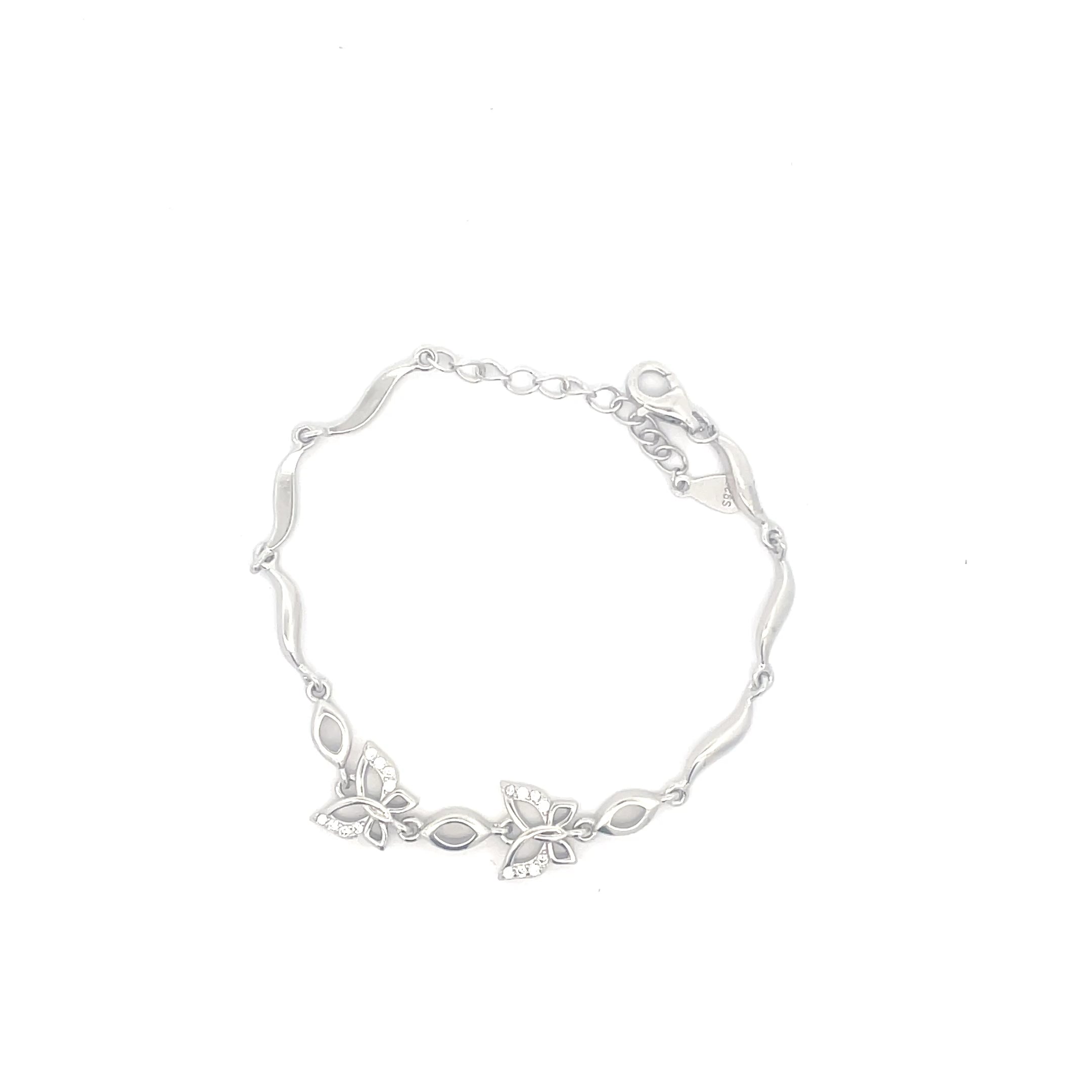 Silver Butterfly Women Bracelet