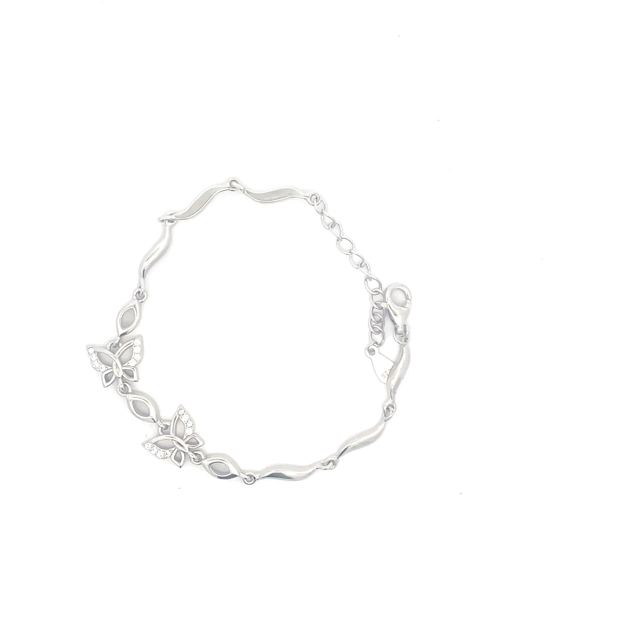 Silver Butterfly Women Bracelet