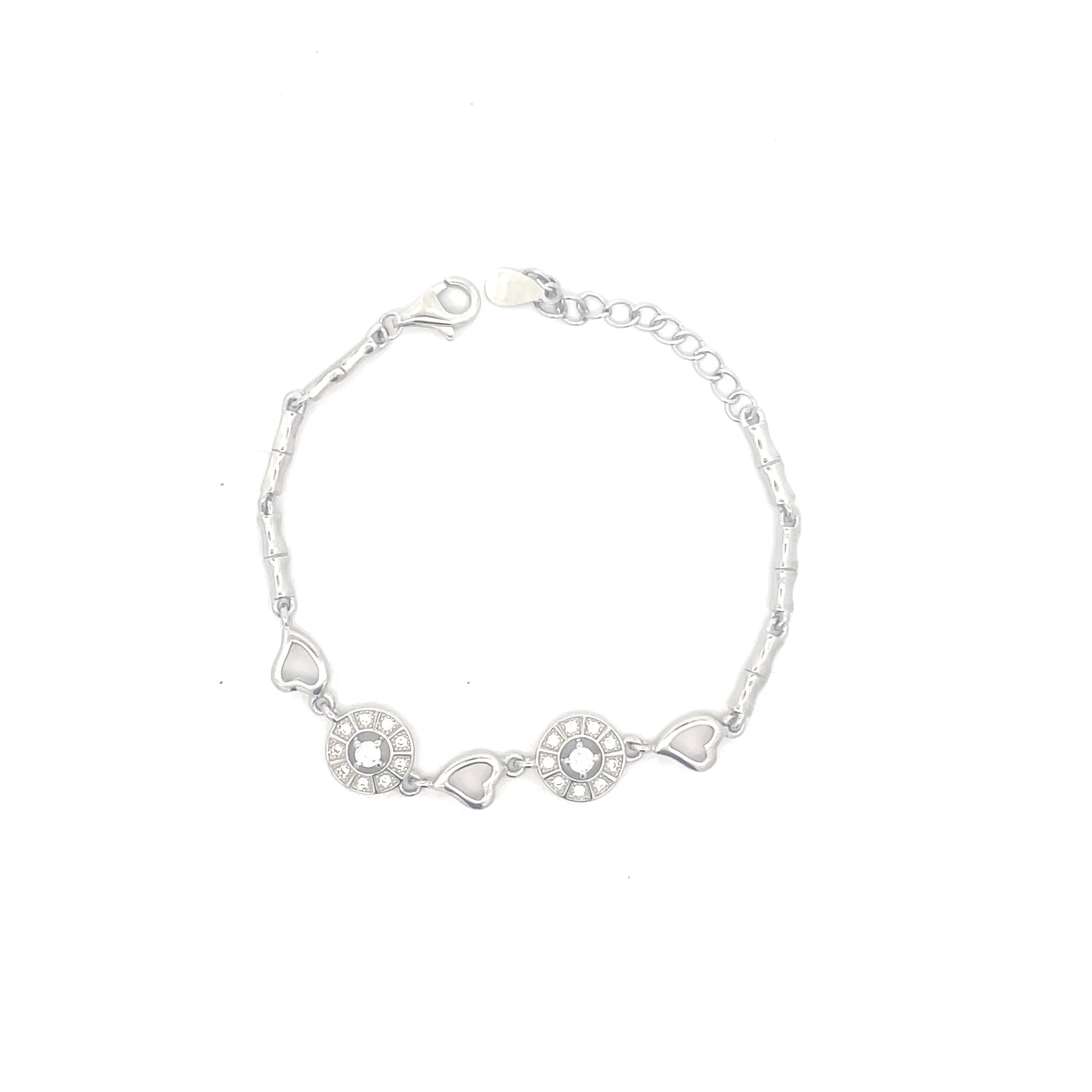 Ethnic Pattern Silver Bracelet – Handcrafted Charm Piece