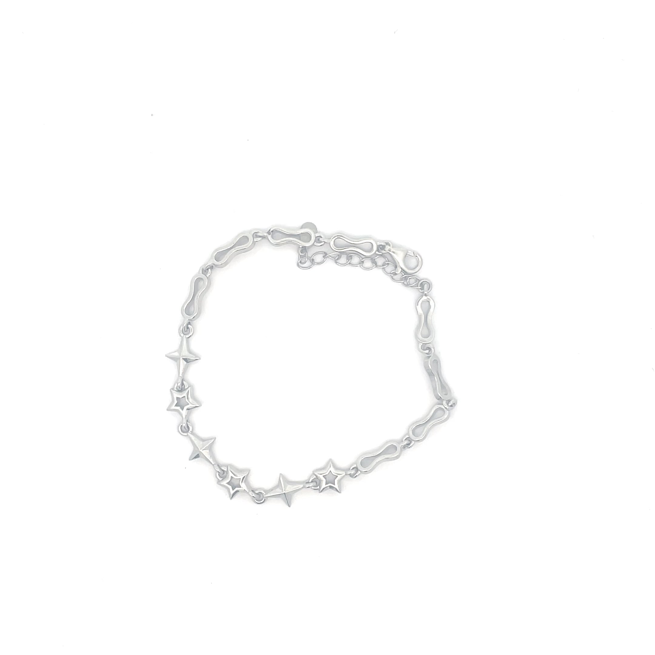 Elegant Silver Star Bracelet