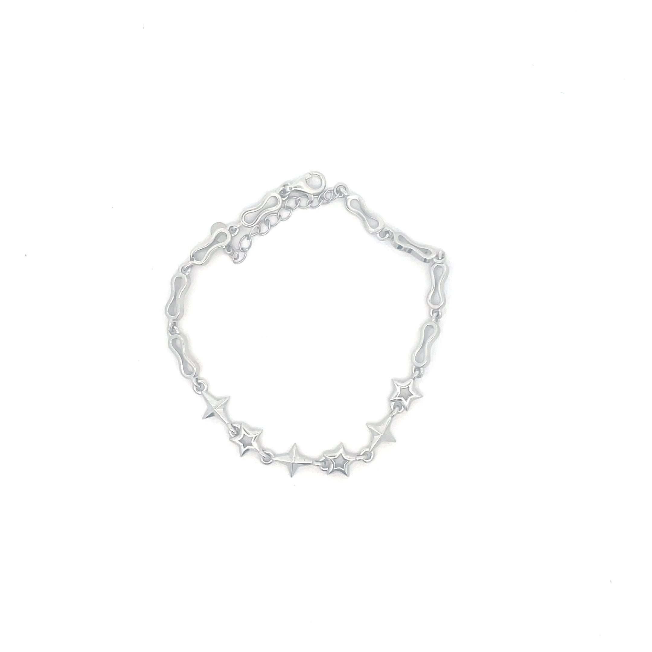 Elegant Silver Star Bracelet