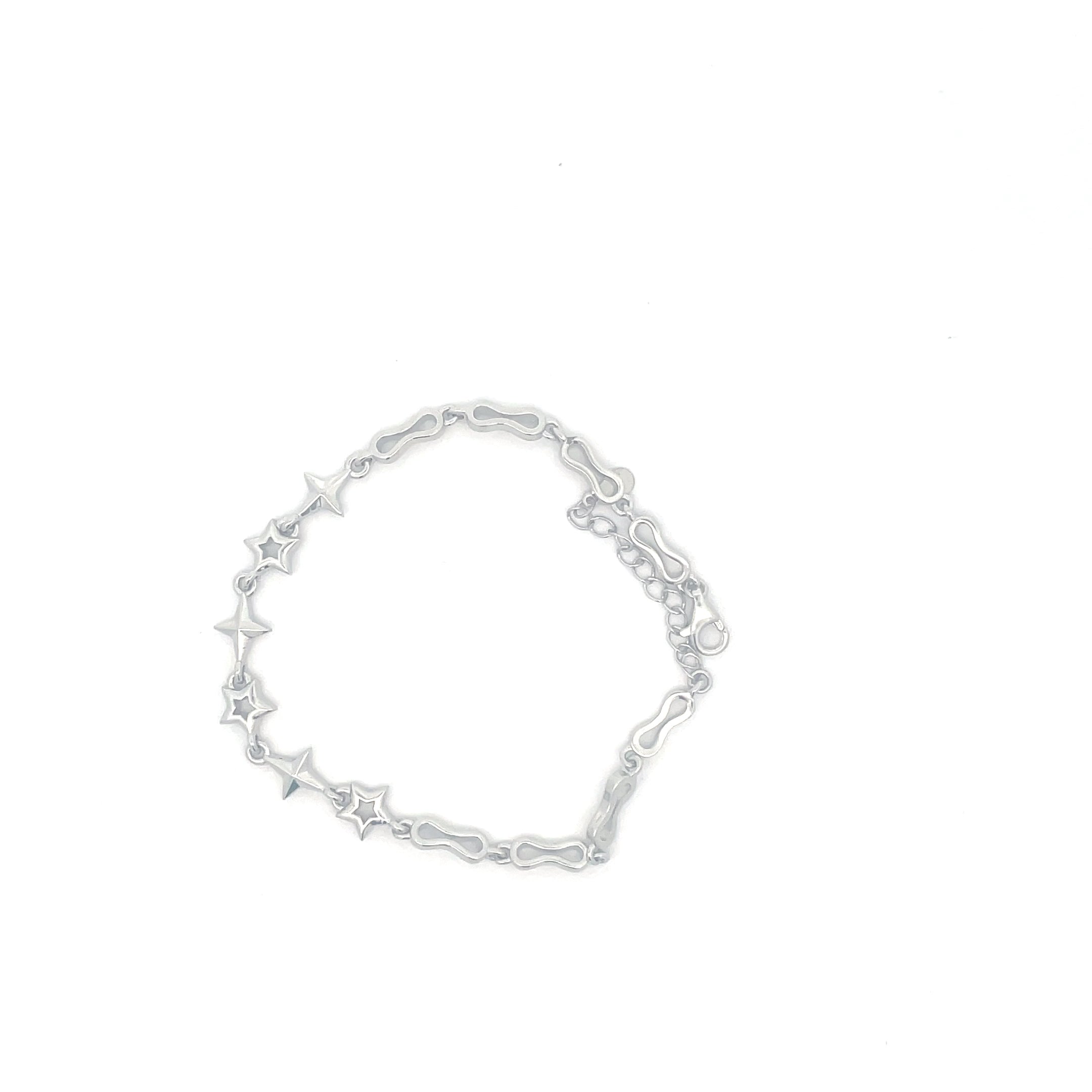Elegant Silver Star Bracelet