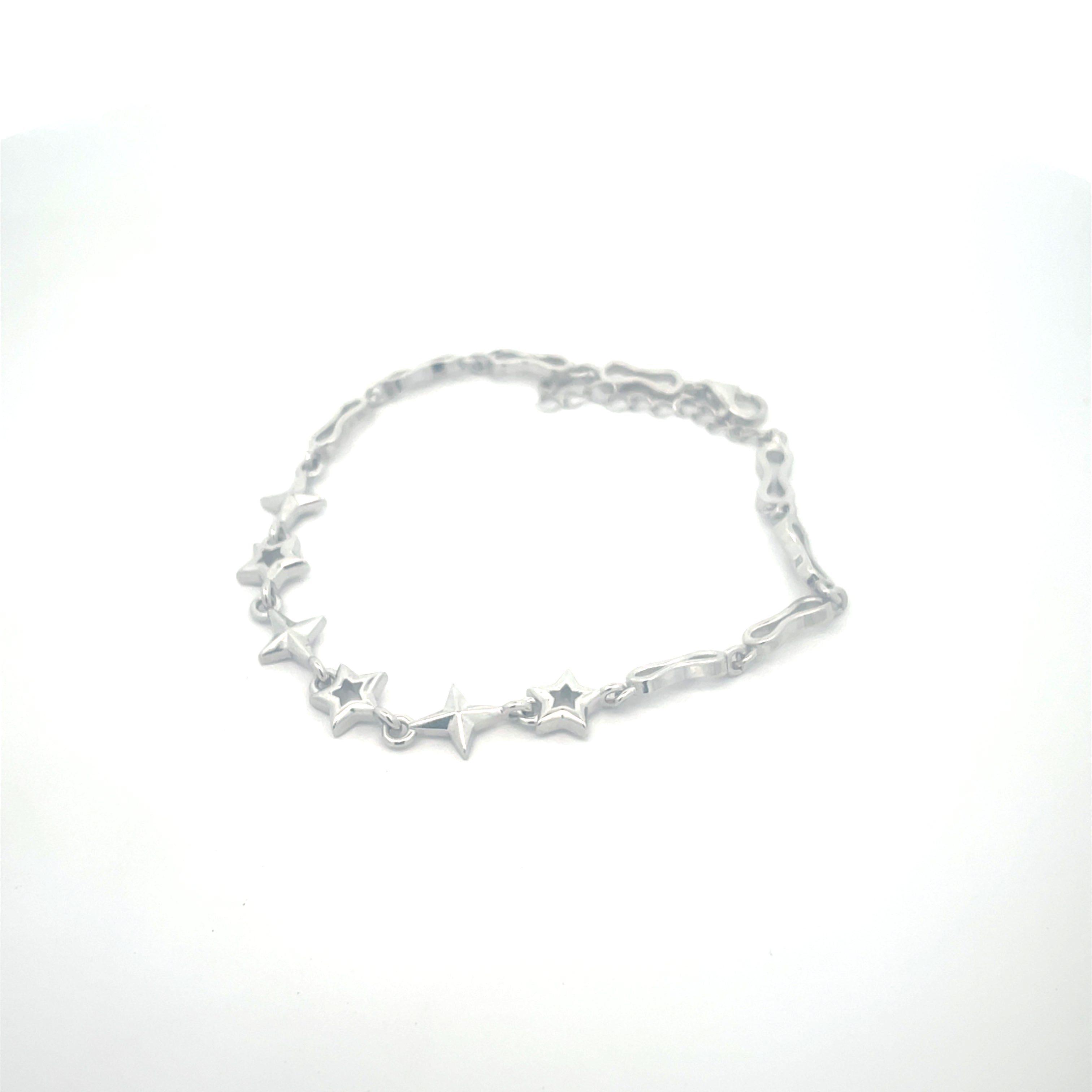 Elegant Silver Star Bracelet