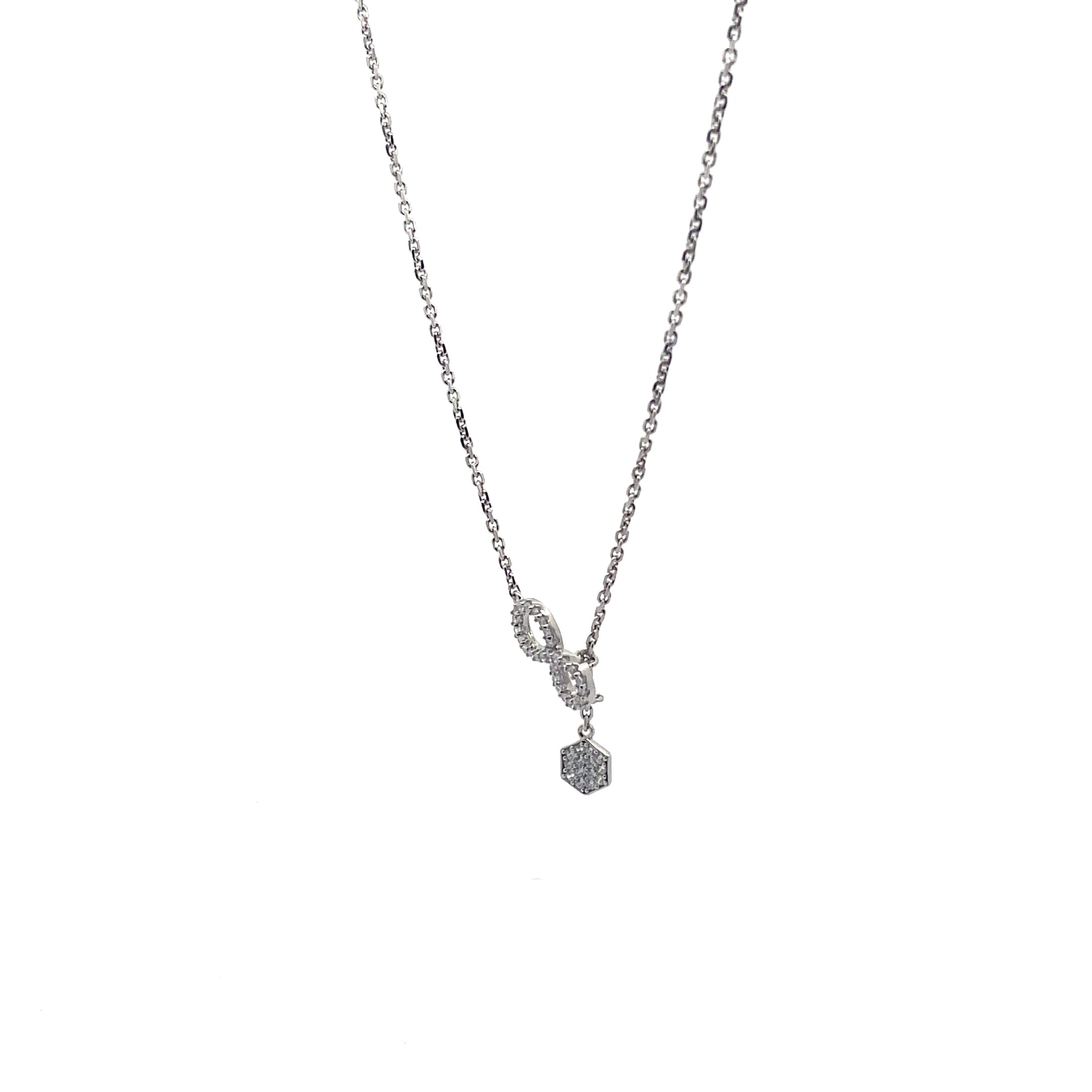 Charming Pixel Heart Pendant Necklace for Women